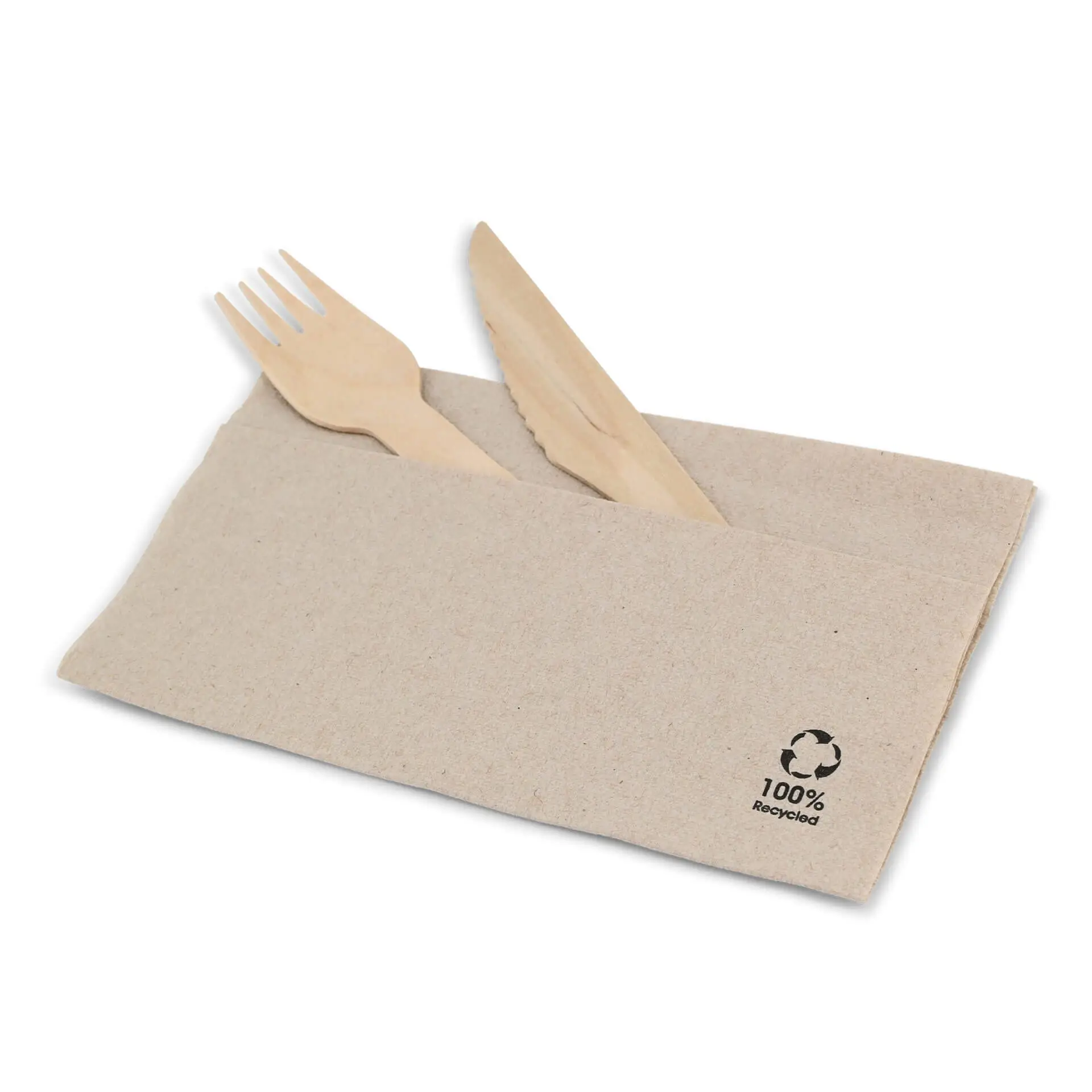 rPaper-napkins 33 x 33 cm, 1-ply, 1/8 fold, unbleached