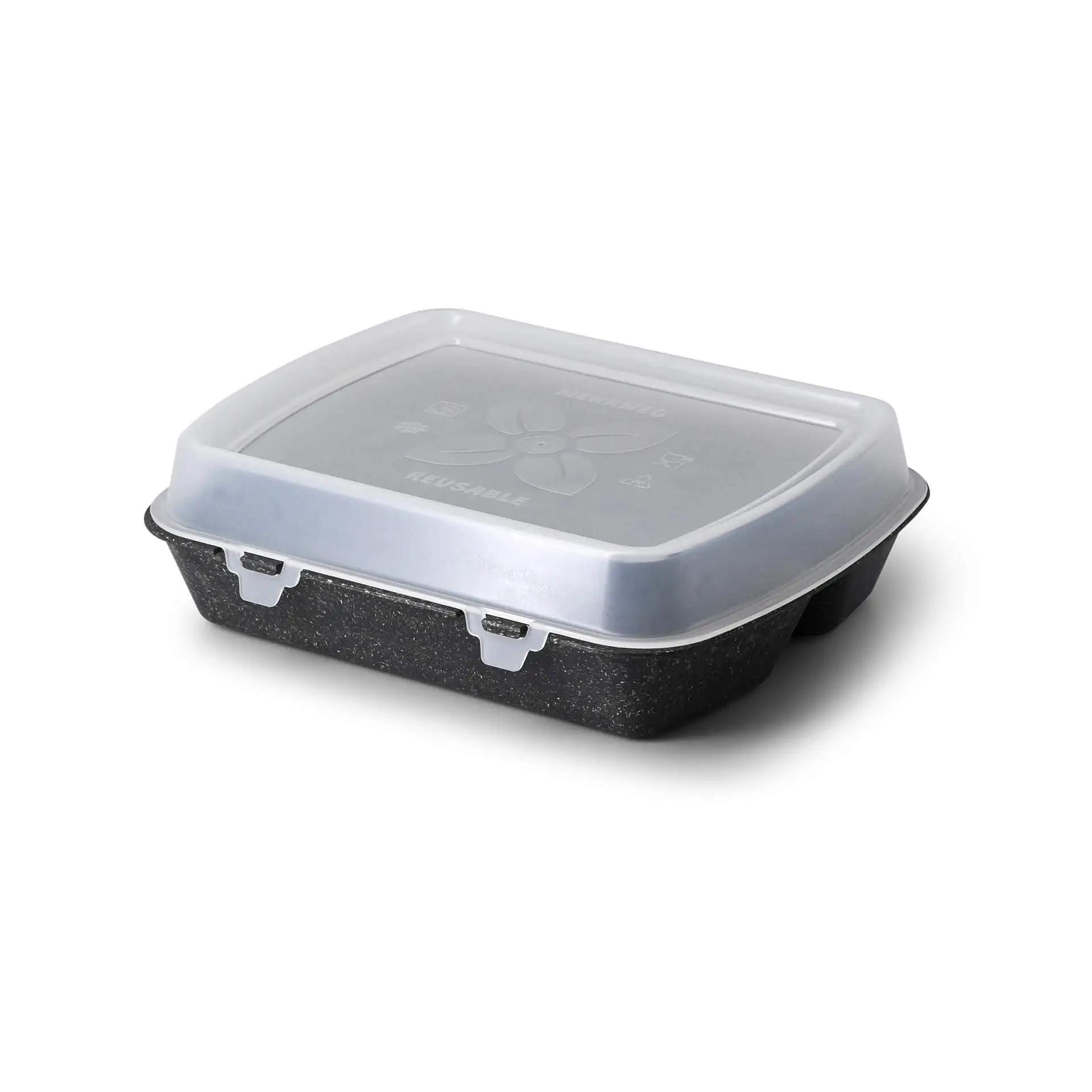 Reusable lids "merways Box" 24.5 x 20 x 4.5 cm, PP, transparent