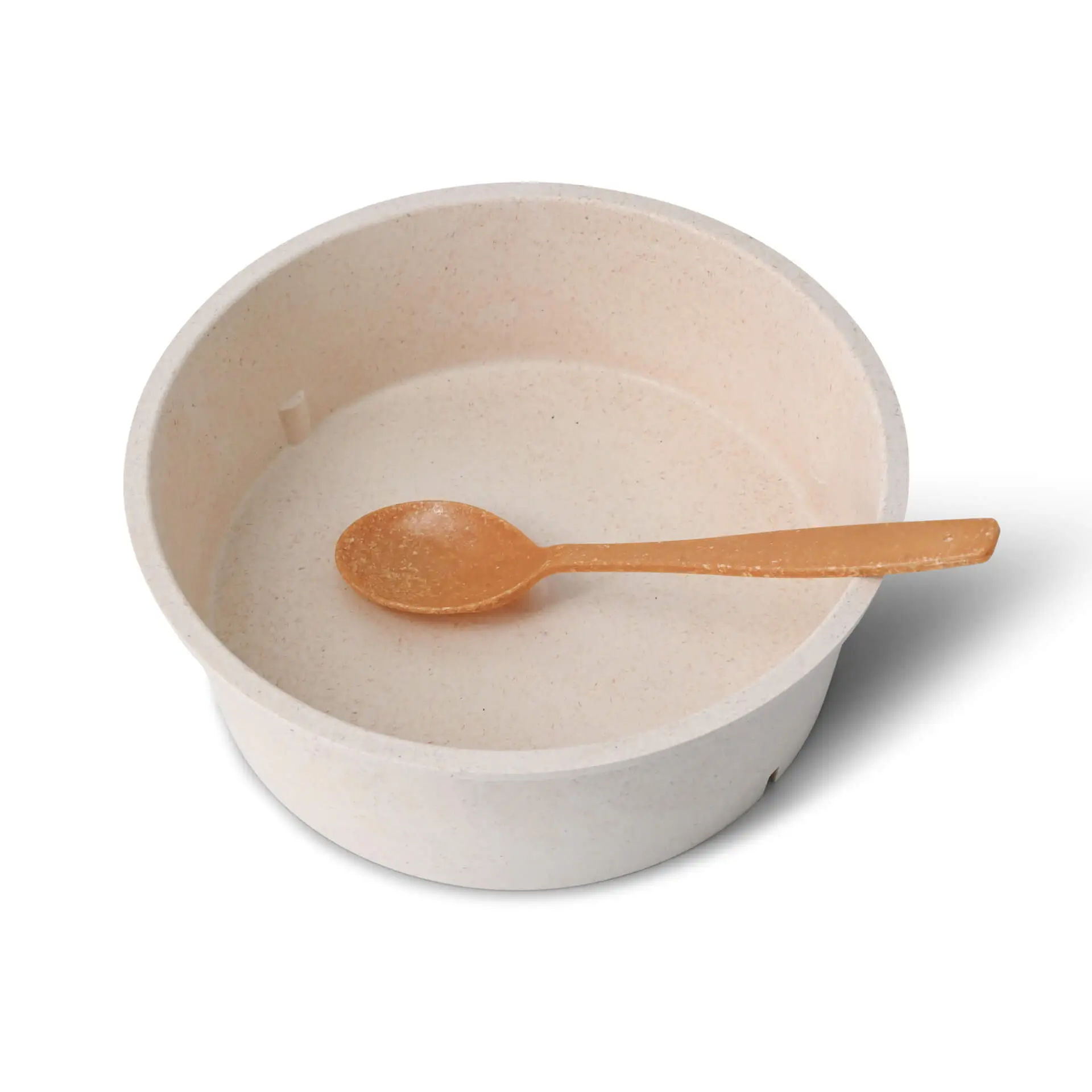 Reusable bowls "merways Bowl" 1000 ml, Ø 185 mm, cashew / creamy white