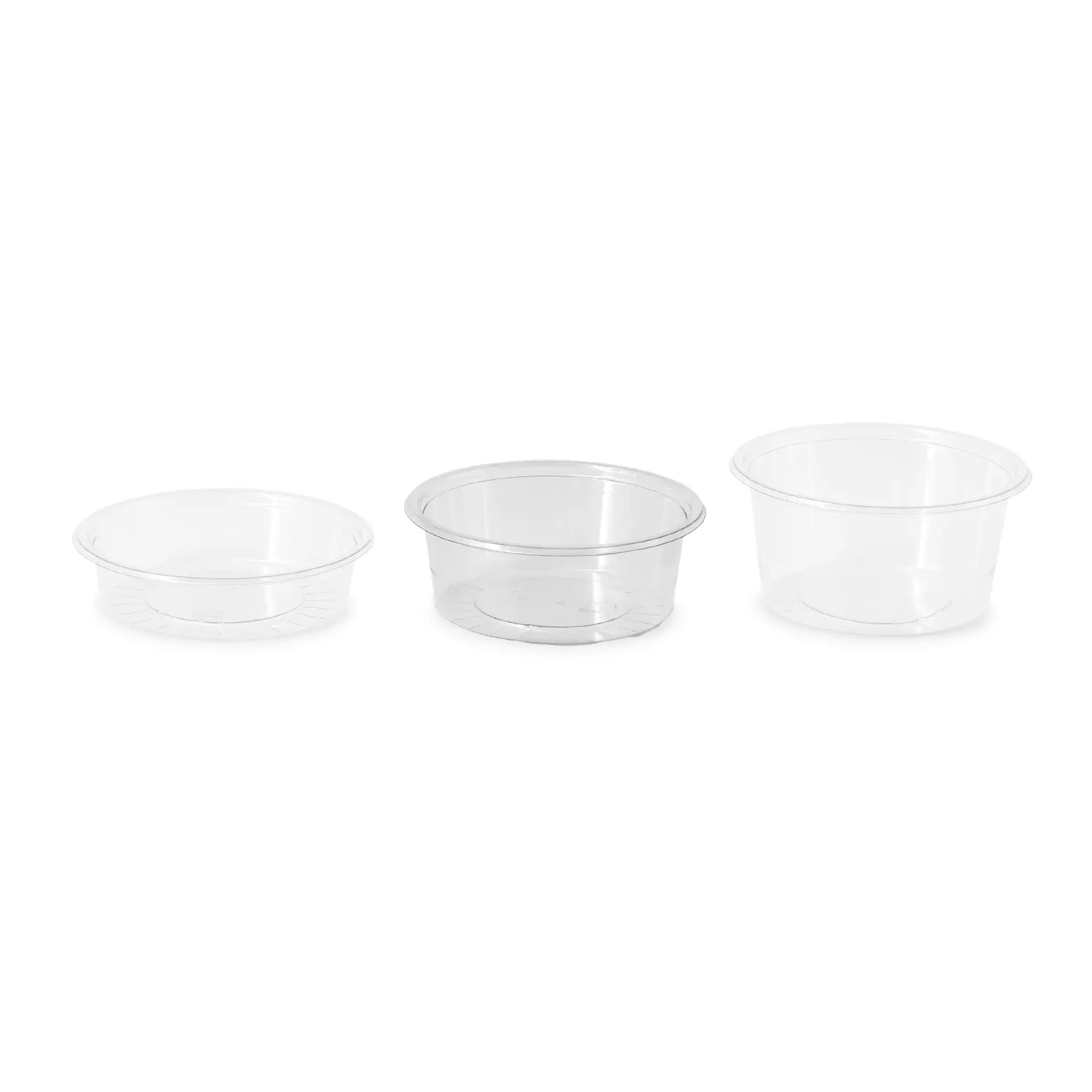 80 ml / 3 oz rPET portion cups, Ø 75 mm, transparent