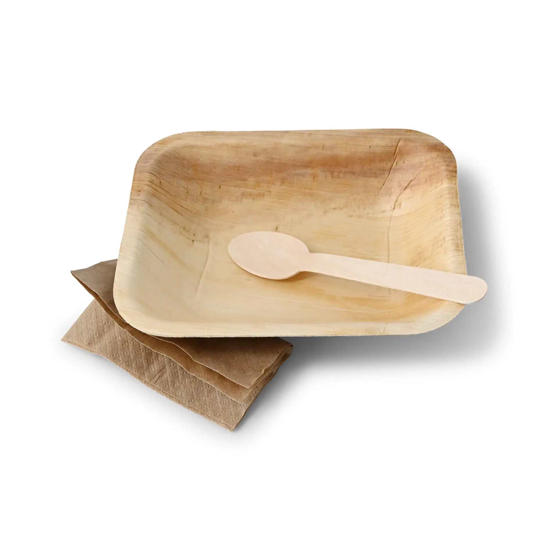 Palm leaf plate "Palmware®" 16 x 13 cm, deep, rectangular