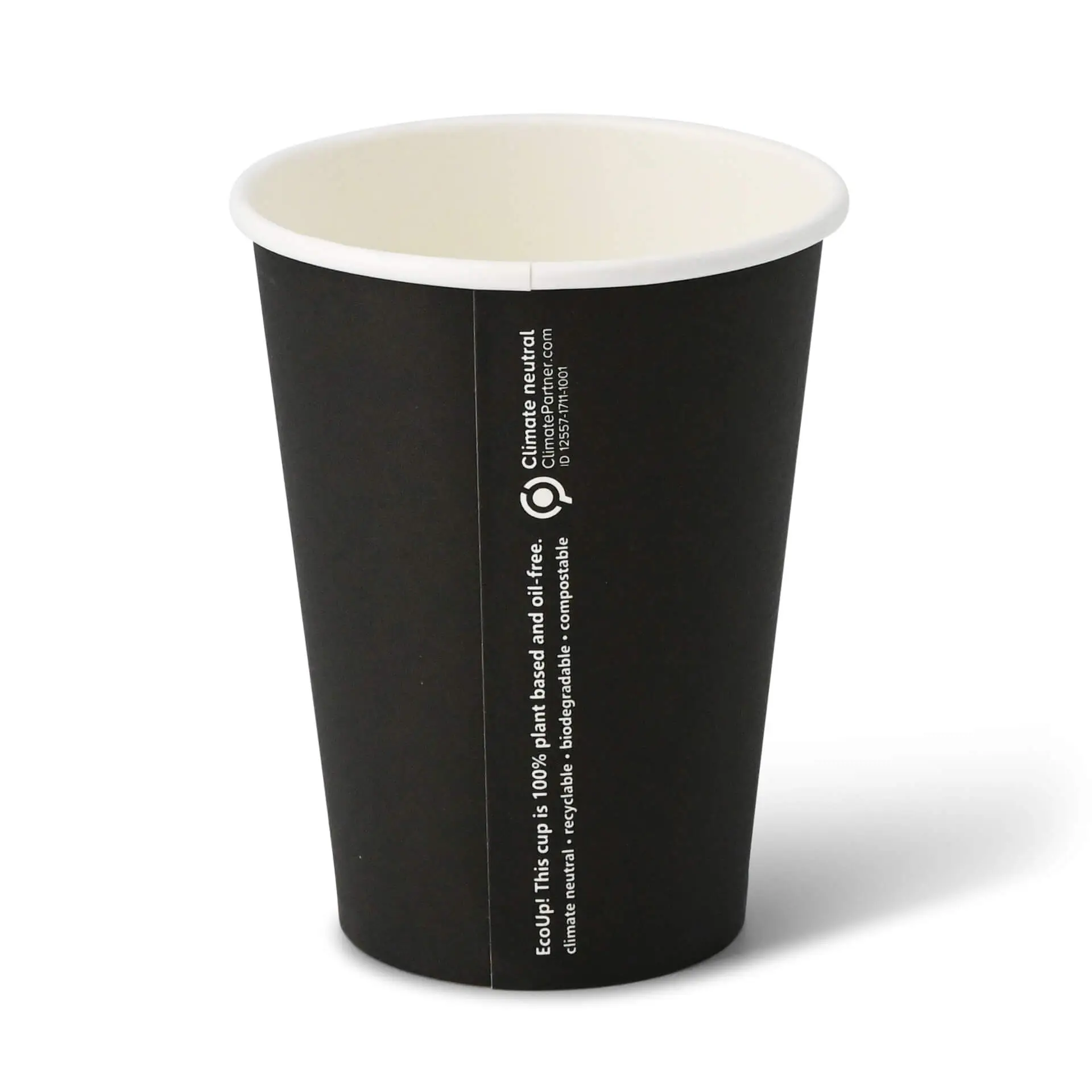 12 oz Paper cups single wall, Ø 90 mm, black