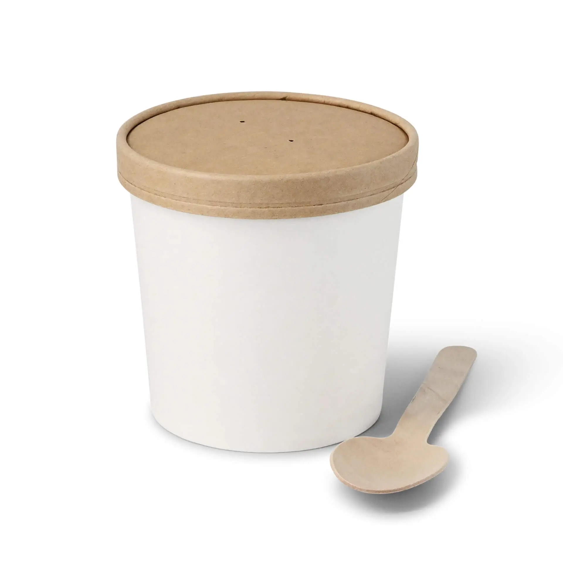 24 oz Cardboard Soup cups (Premium), Ø 115 mm, white