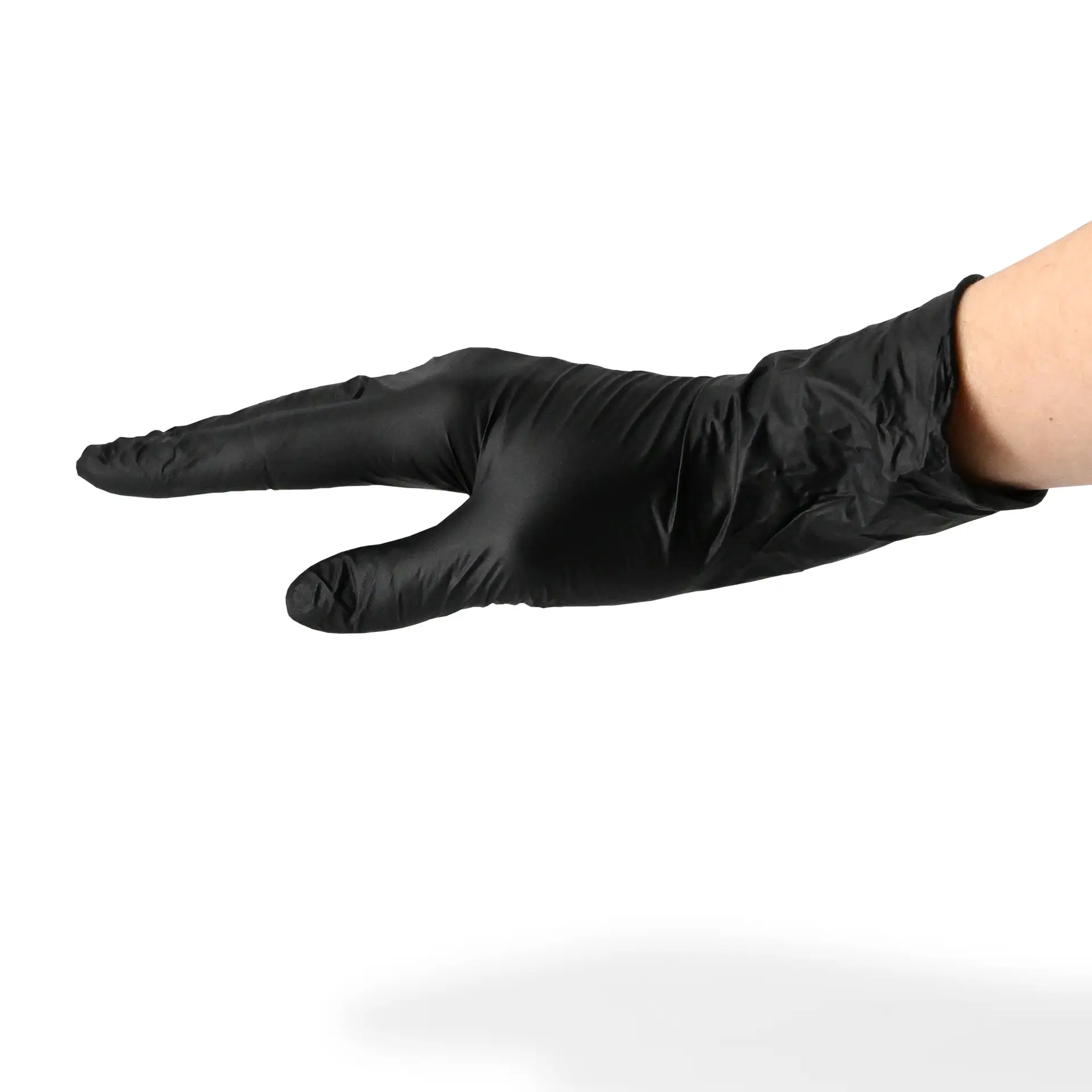 Nitrile gloves, black, size S, powderfree