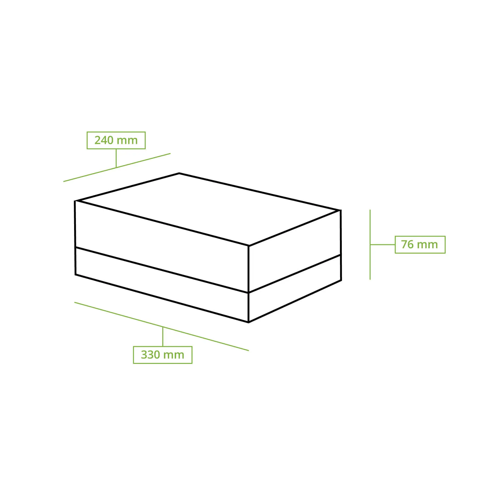 Cupcake boxes (12 pieces), cellulose window, white