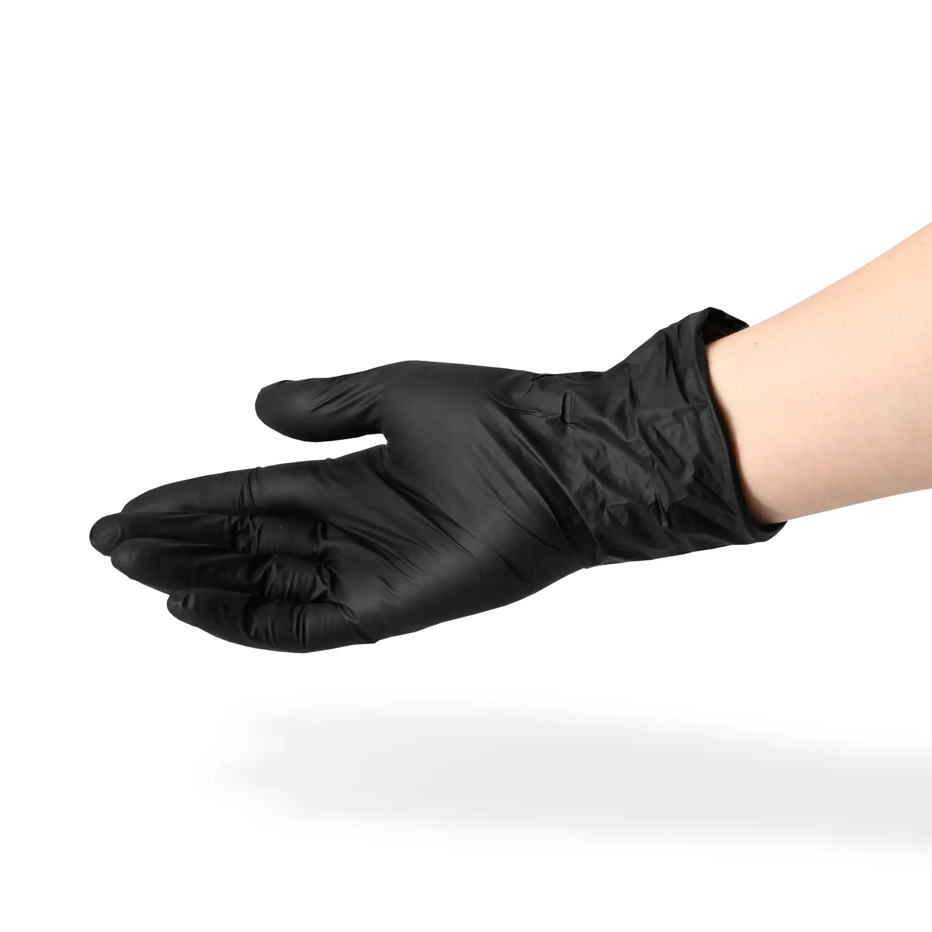 Nitrile gloves, black, size S, powderfree