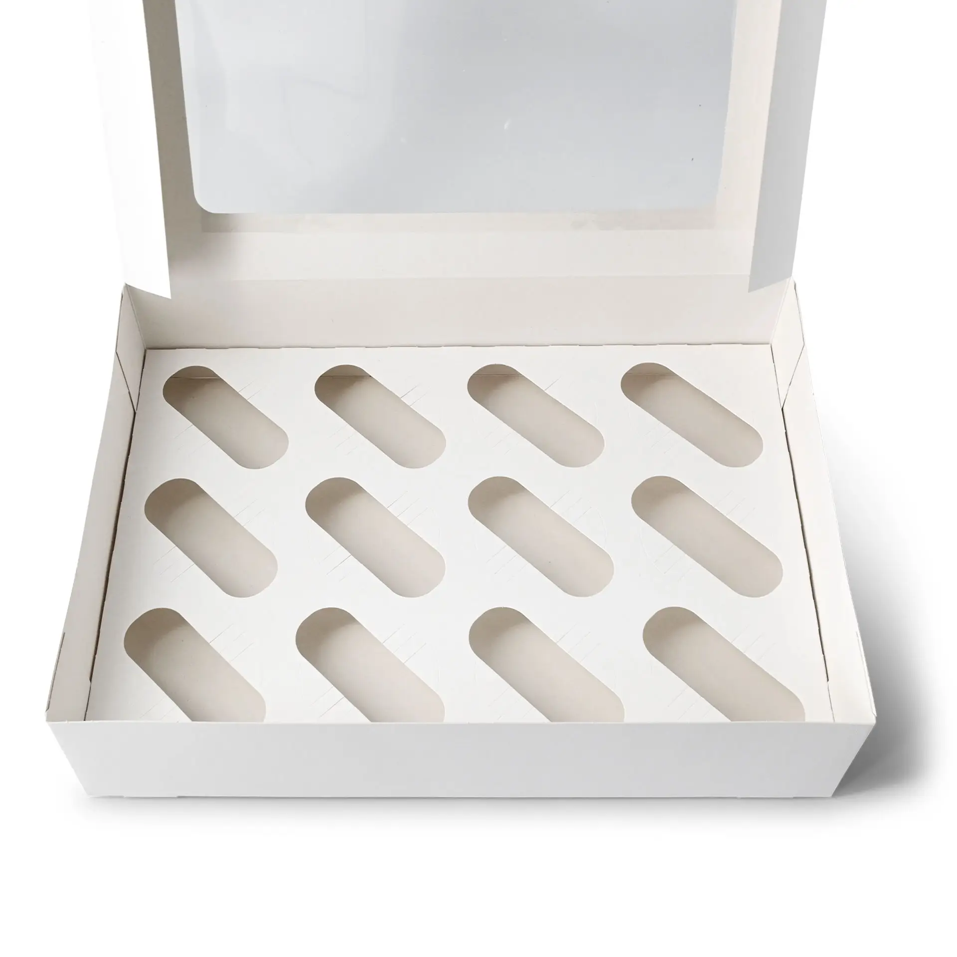 Insert range for cupcake boxes (12 pieces), white