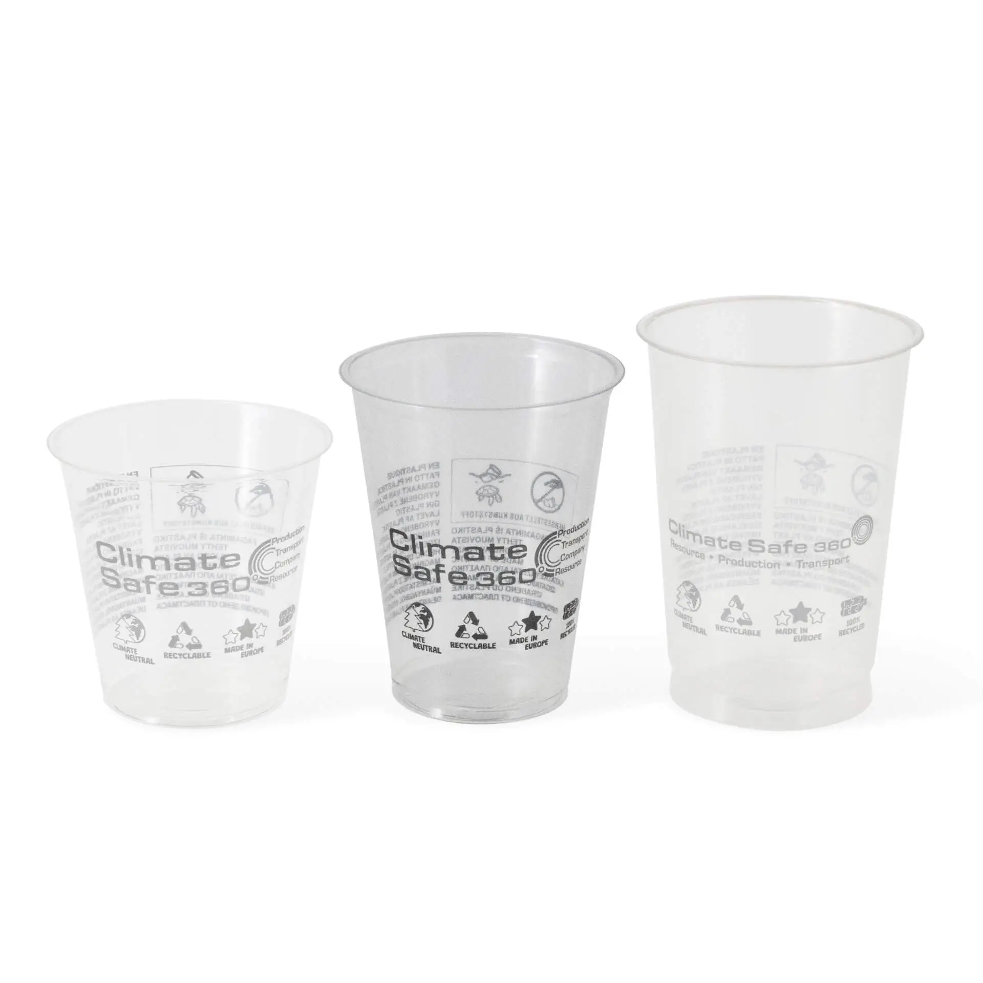 12 oz rPET-smoothie cups, Ø 90,5 mm