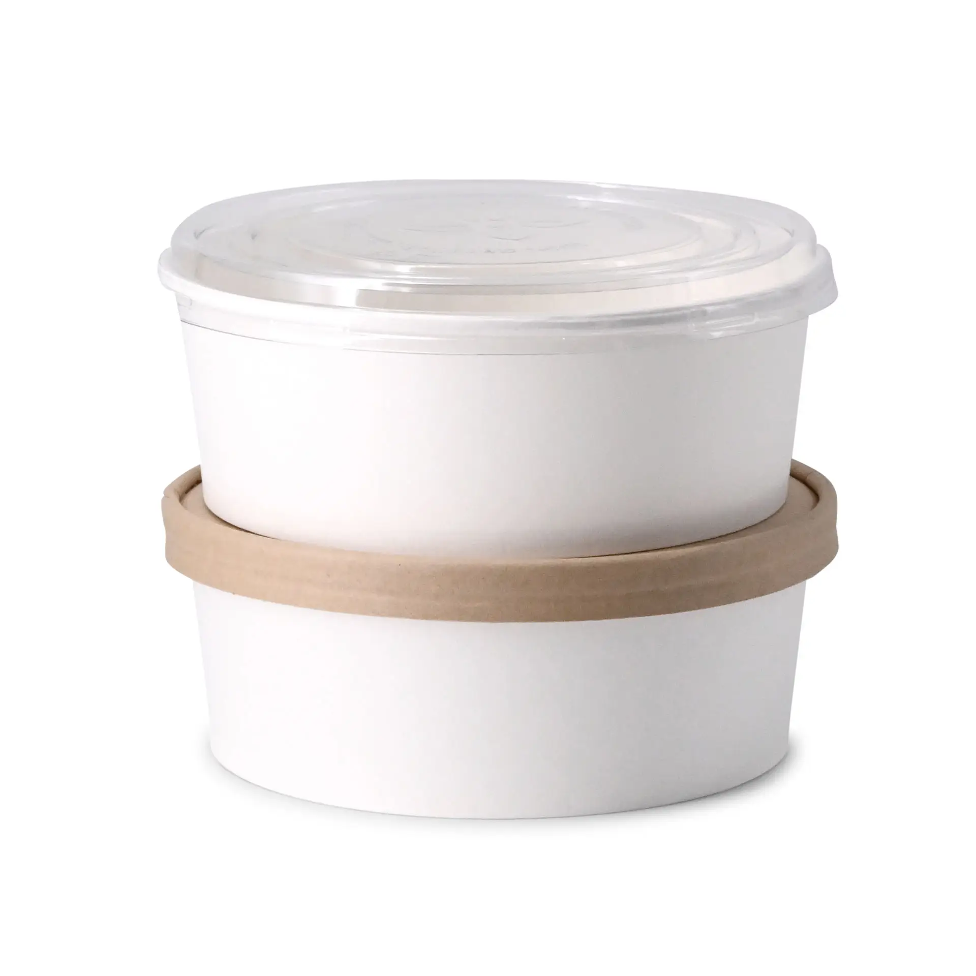 Cardboard-bowls 1000 ml, Ø 185 mm, white, round