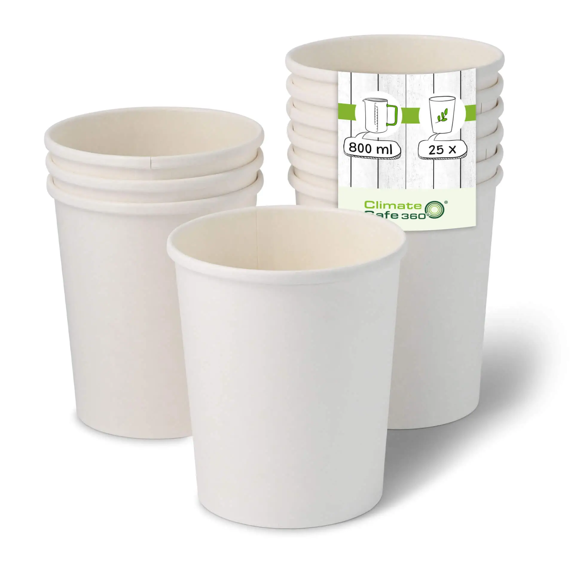 32 oz Cardboard Soup cups (Premium), Ø 115 mm, white