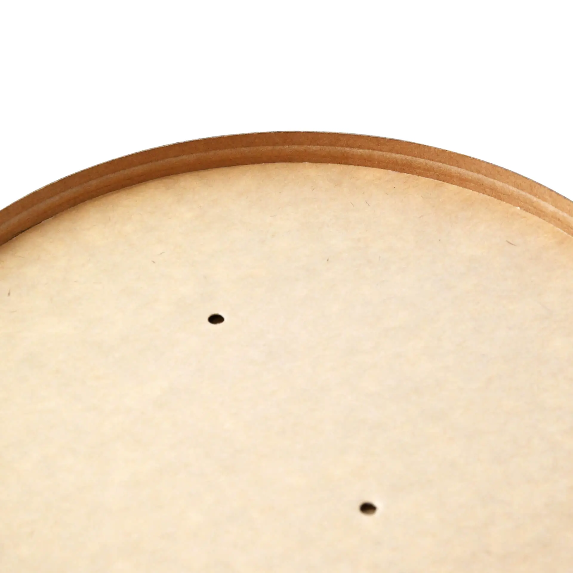 Cardboard-membrane lids Ø 185 mm, brown, PLA-coated