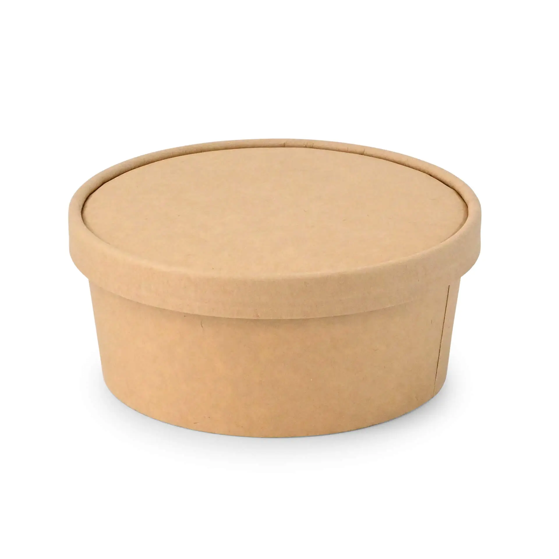 Cardboard-lids Ø 150 mm, brown, PLA-coated