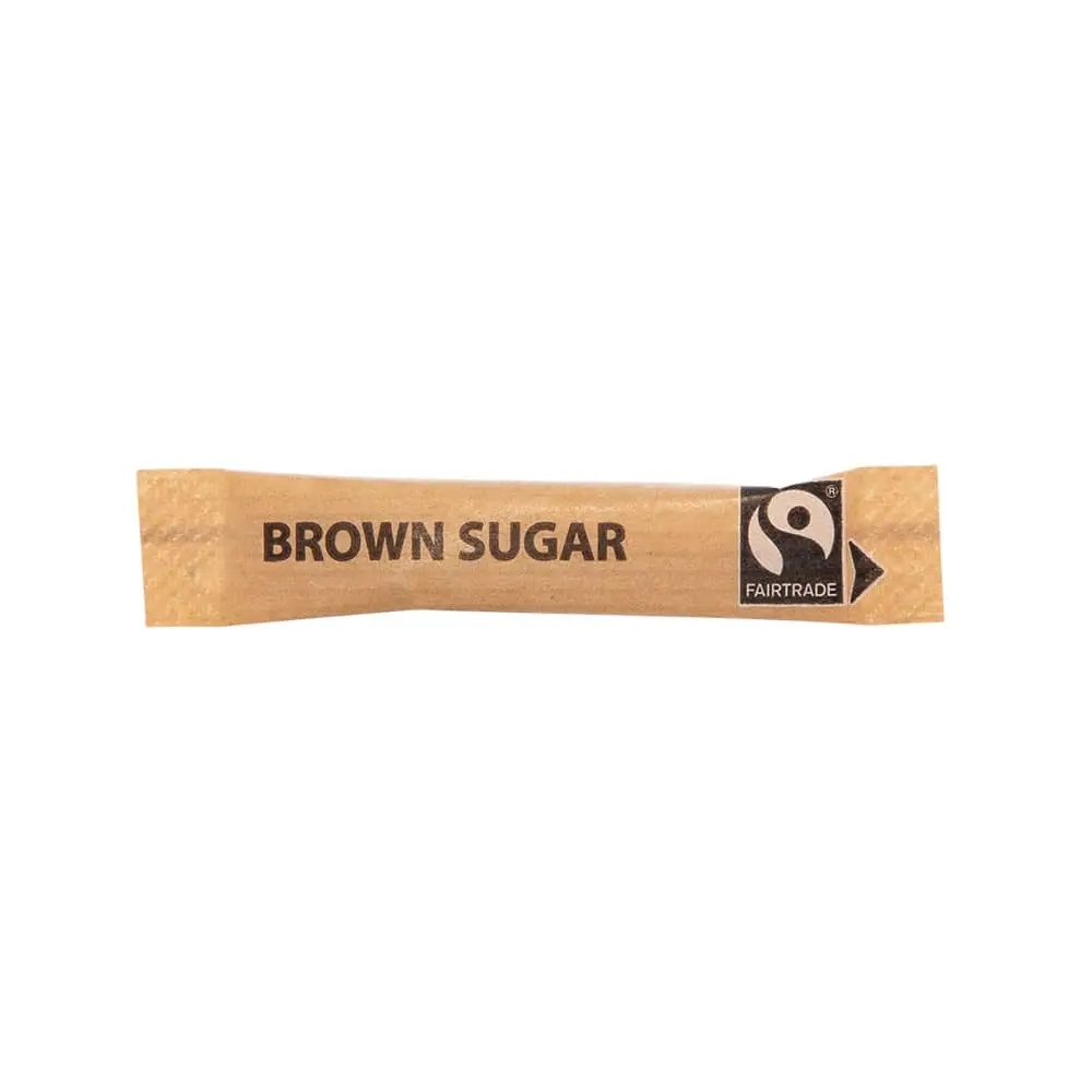 Fair trade sugar sticks, brown