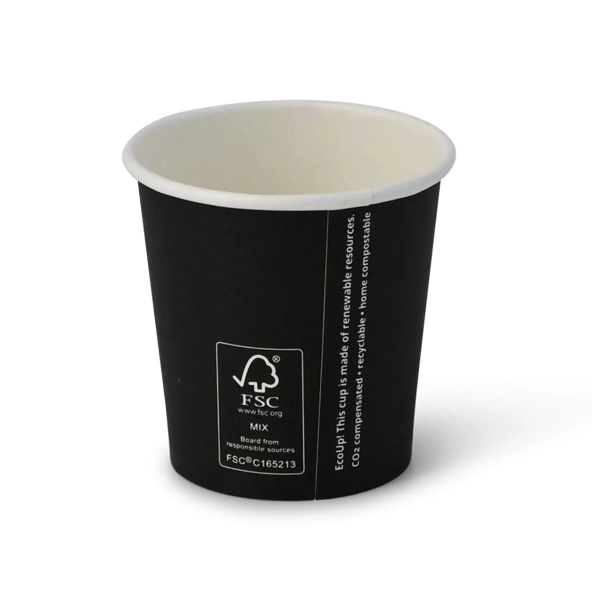 4 oz Paper cups single wall, Ø 62 mm, black