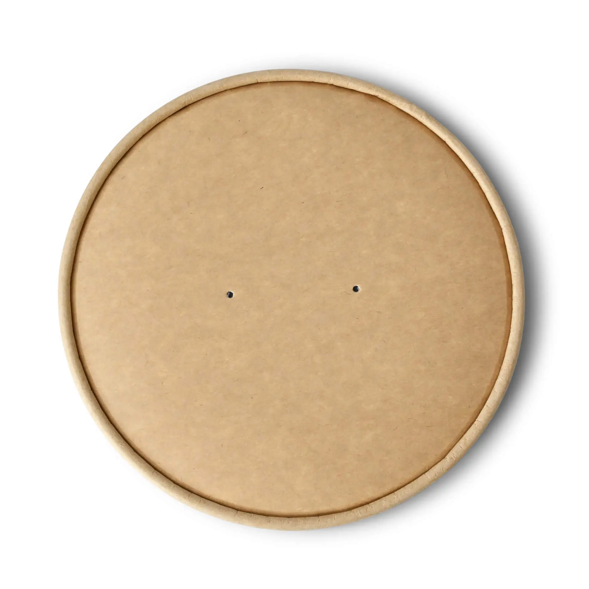 Cardboard-membrane lids Ø 185 mm, brown, PLA-coated