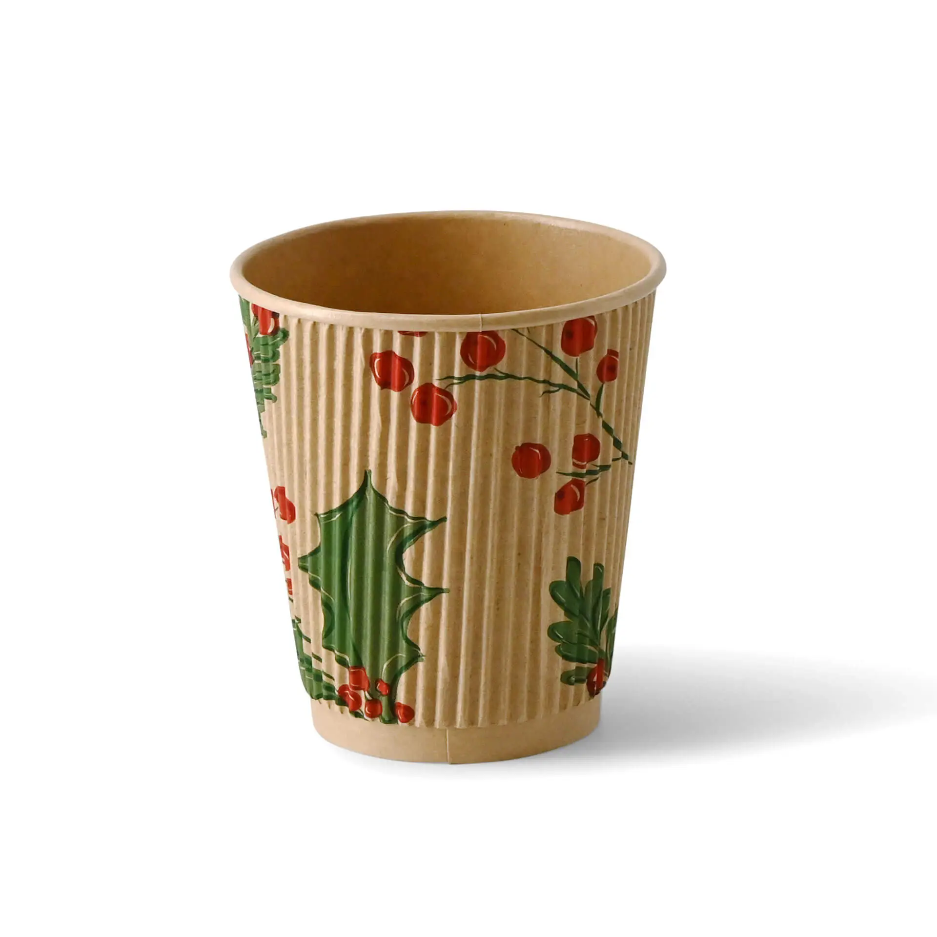 Ripple cups Winter "Branches" 200 ml / 8 oz, Ø 80 mm, unbleached