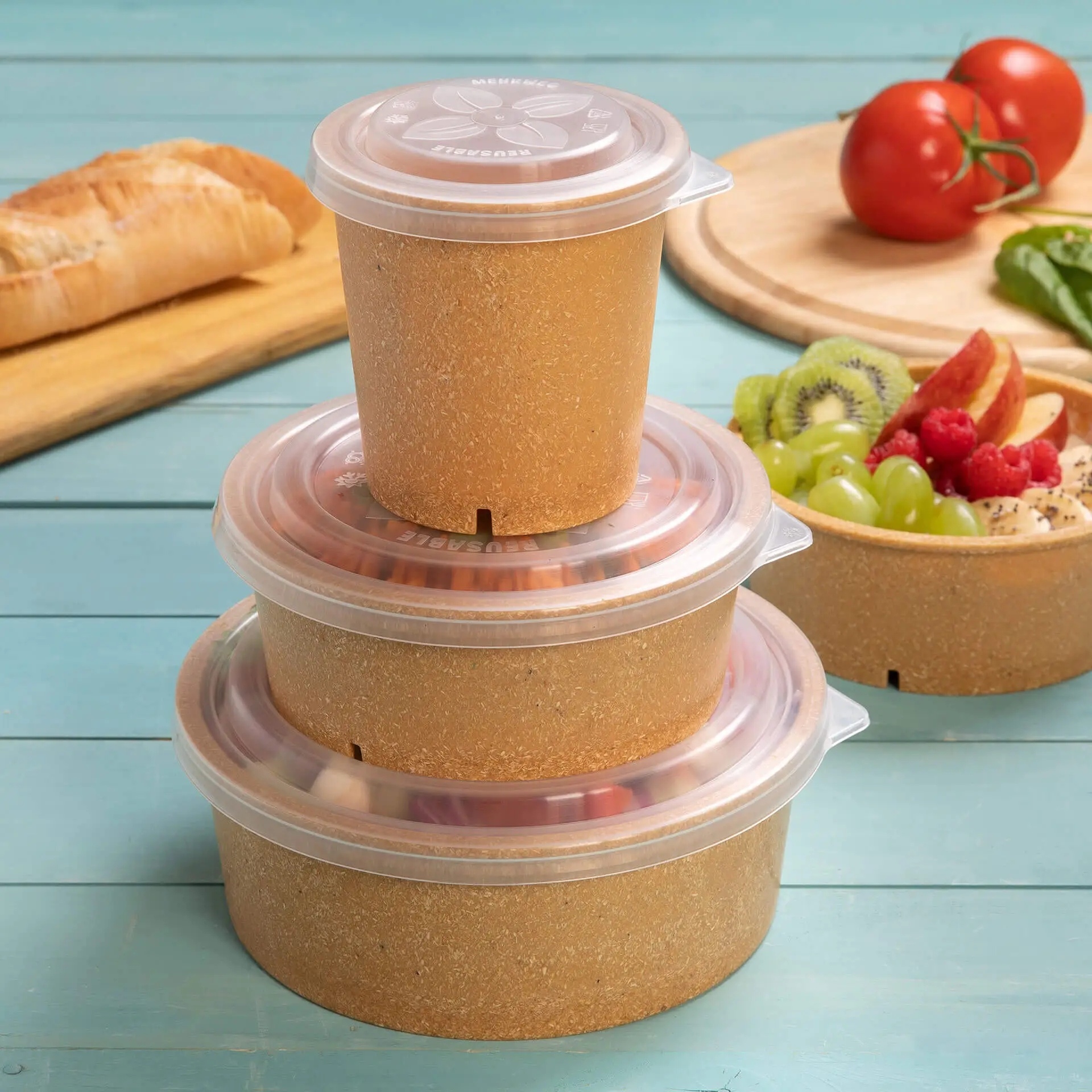 Reusable lids "merways Bowl" Ø 150 mm, PP, transparent