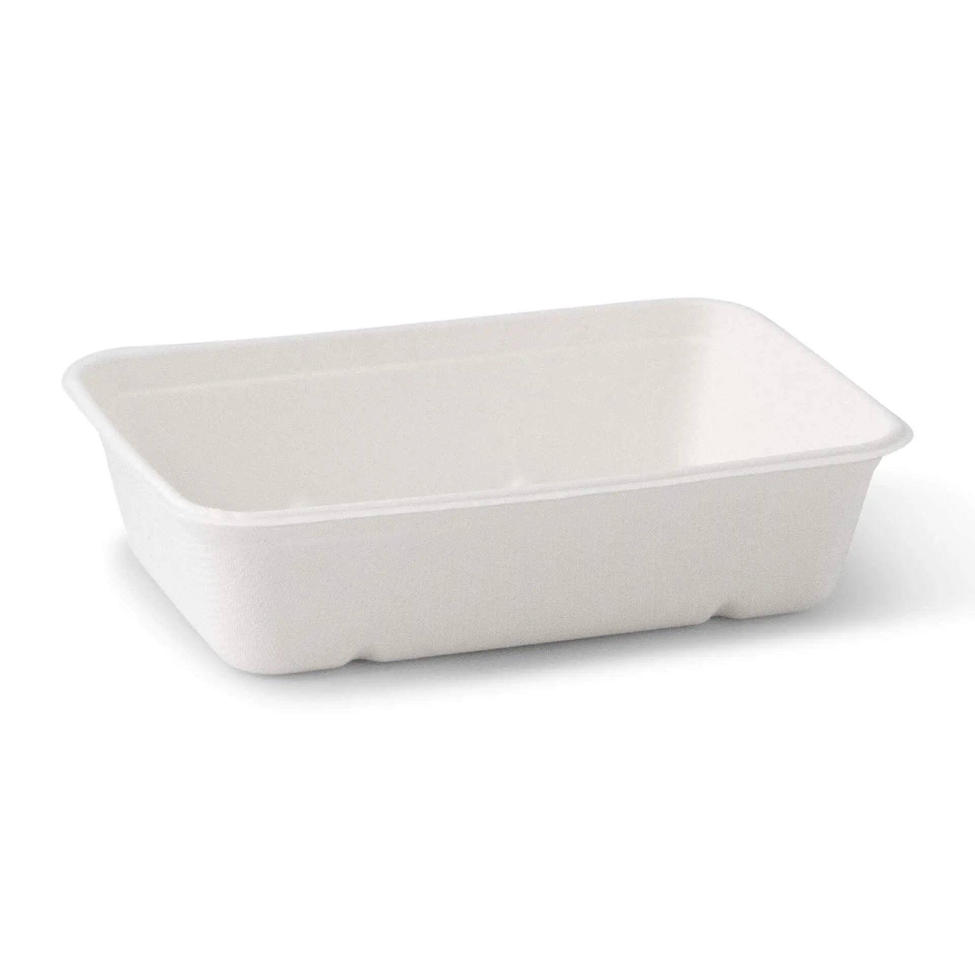 Sugarcane-bowls 17 x 12 x 5 cm 500 ml, rectangular