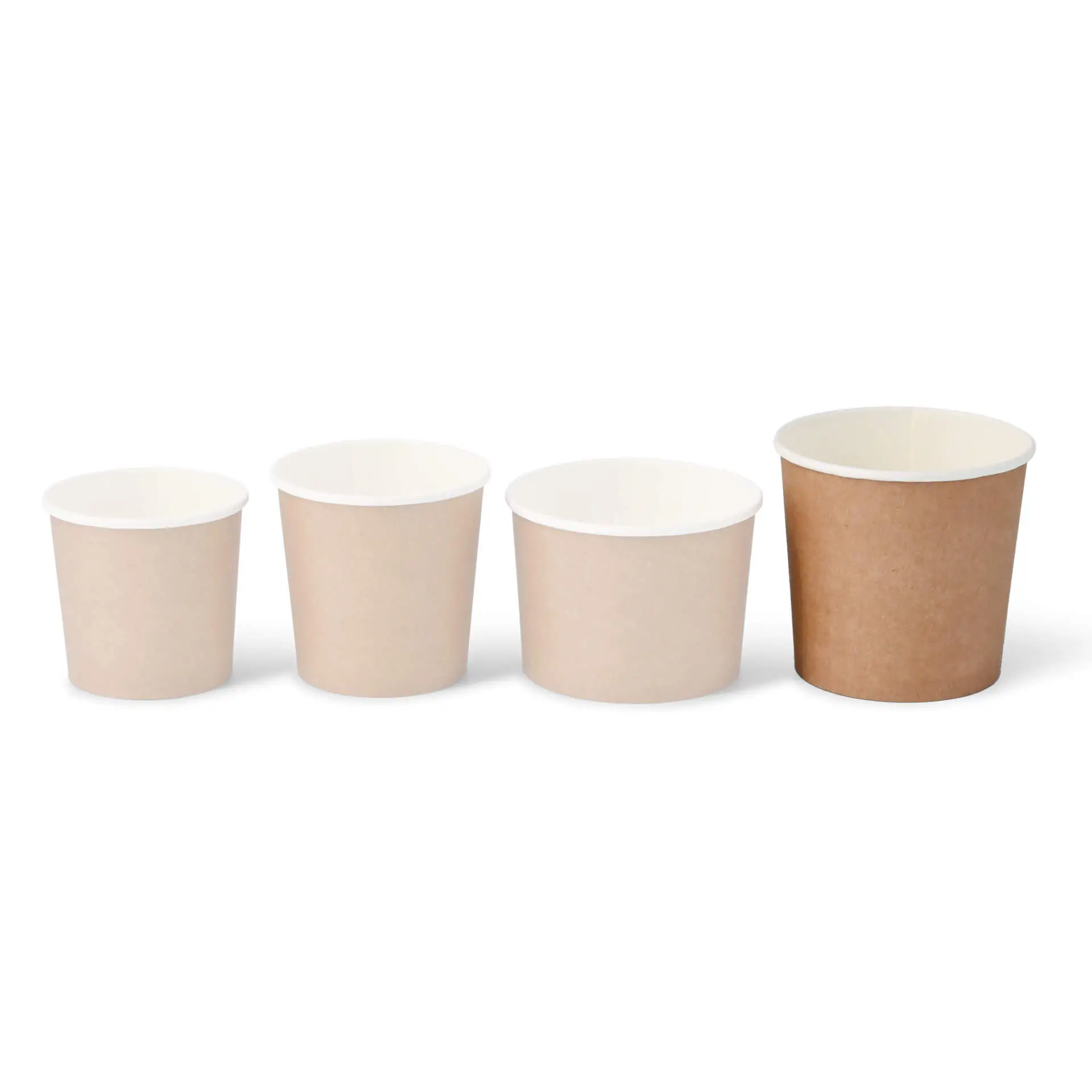 26 oz Cardboard Soup cups, Ø 114 mm, kraft, Icons