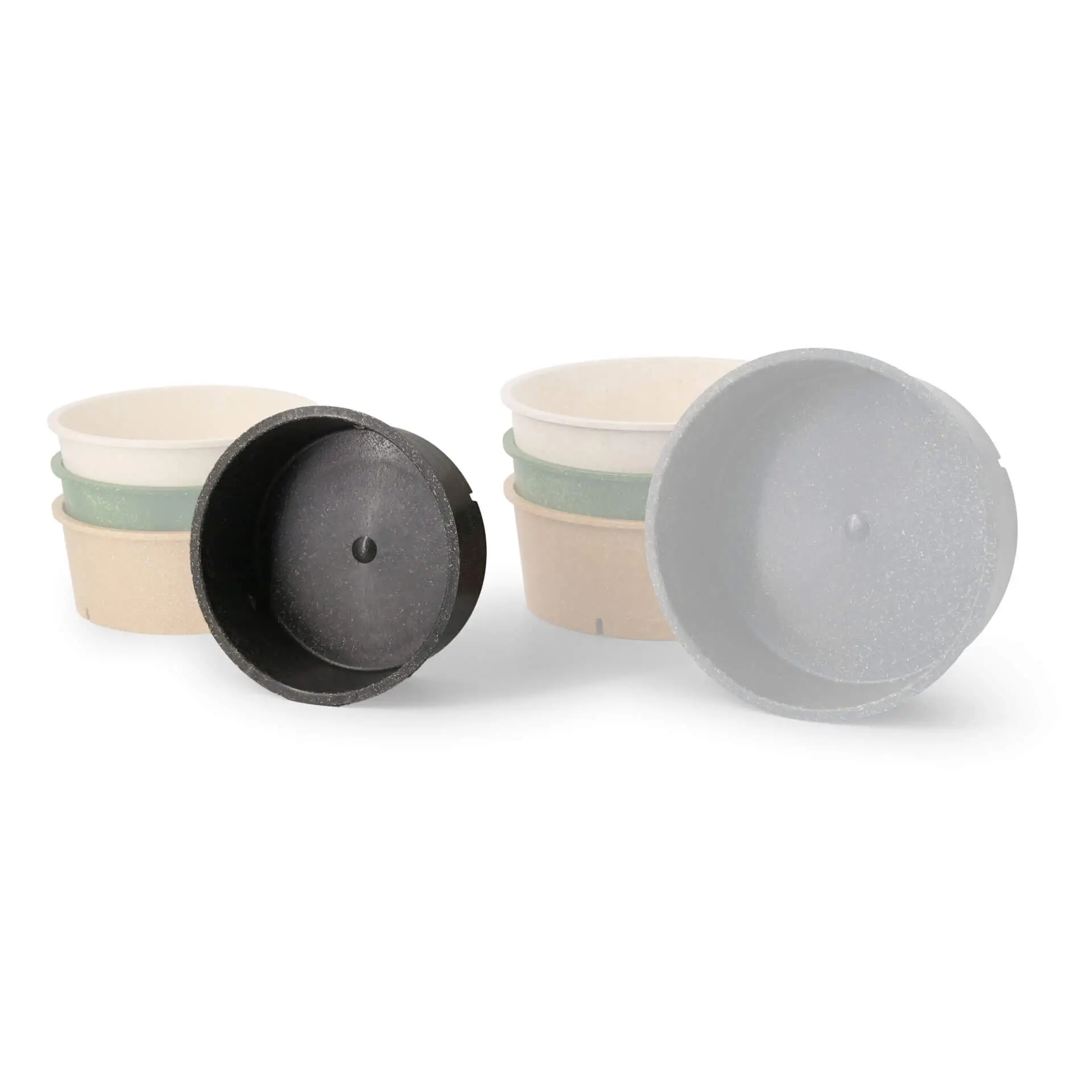 Reusable bowls "merways Bowl" 650 ml, Ø 150 mm, pepper / grey