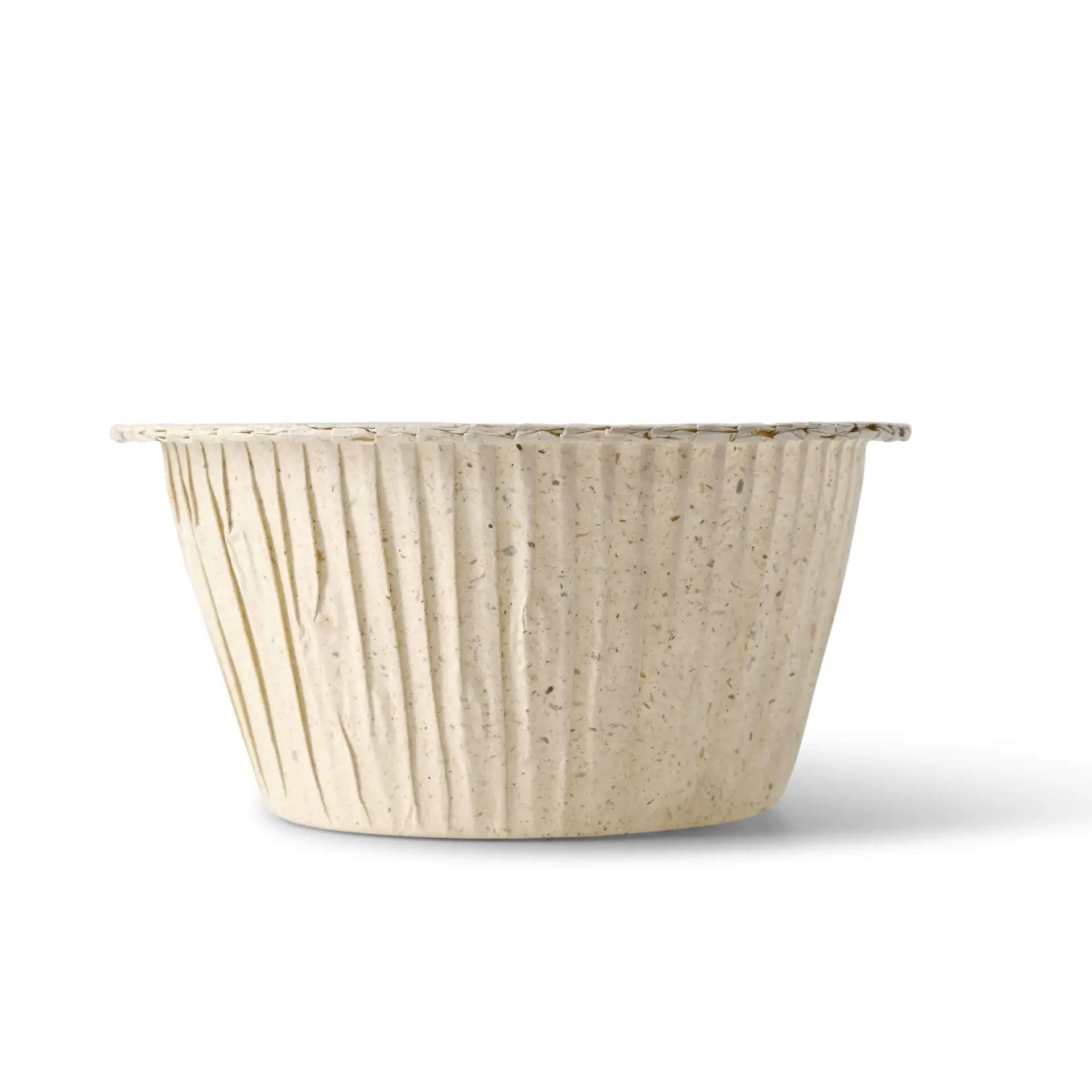 Grass paper cupcake liners ∅ 5 cm, round, brown