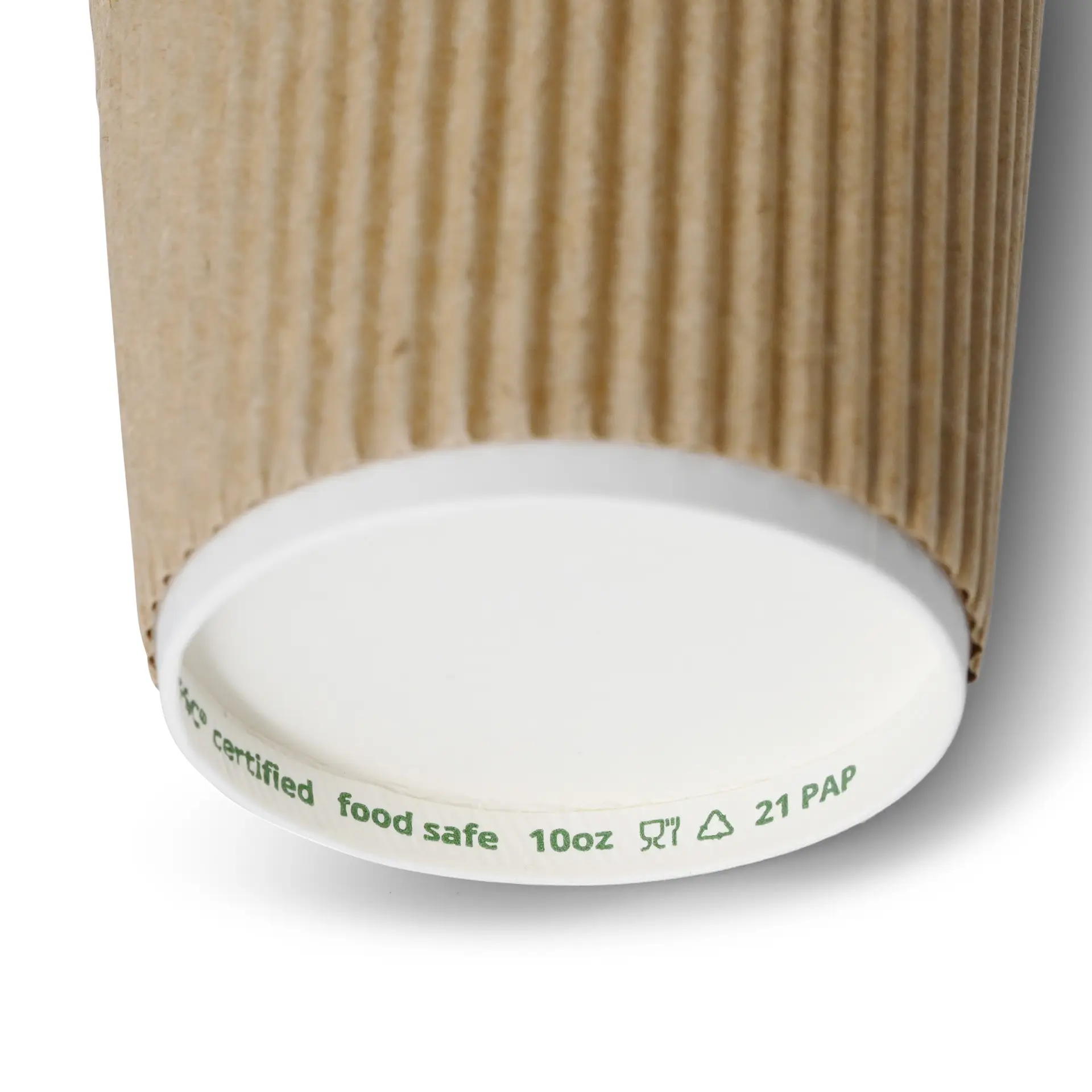 10 oz Ripple cup / Coffee Cups, Ø 90 mm, kraft