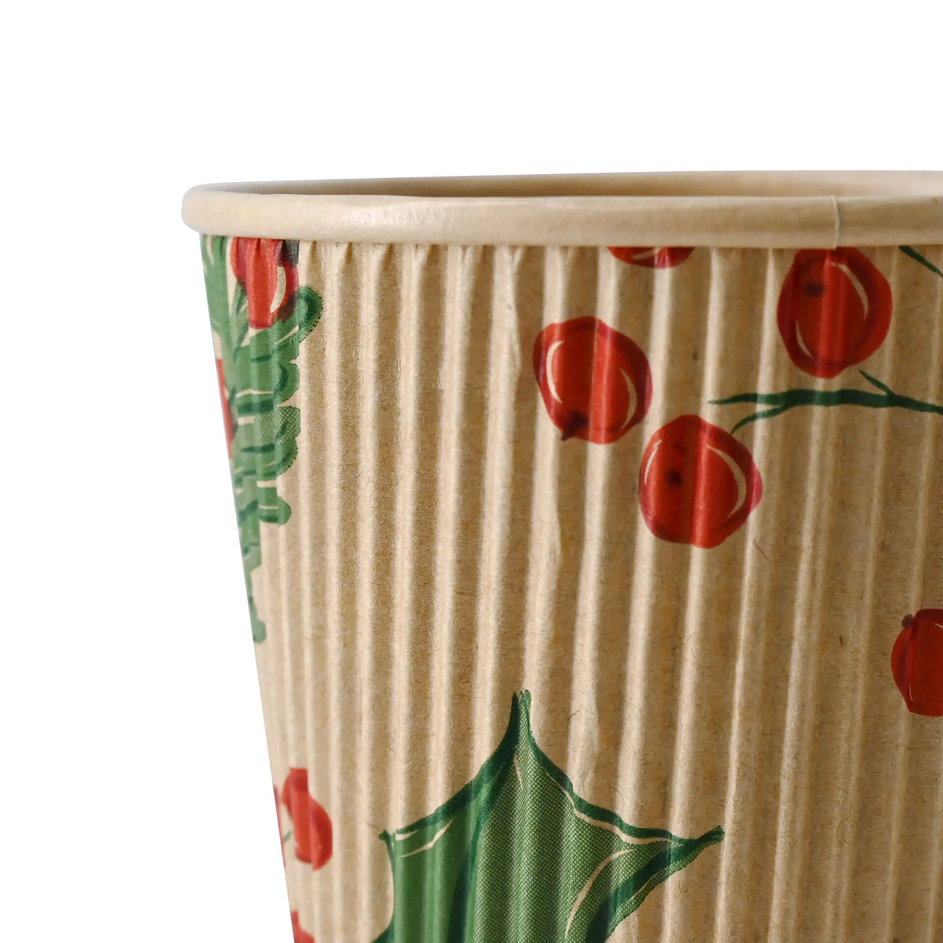 Ripple cups Winter "Branches" 200 ml / 8 oz, Ø 80 mm, unbleached