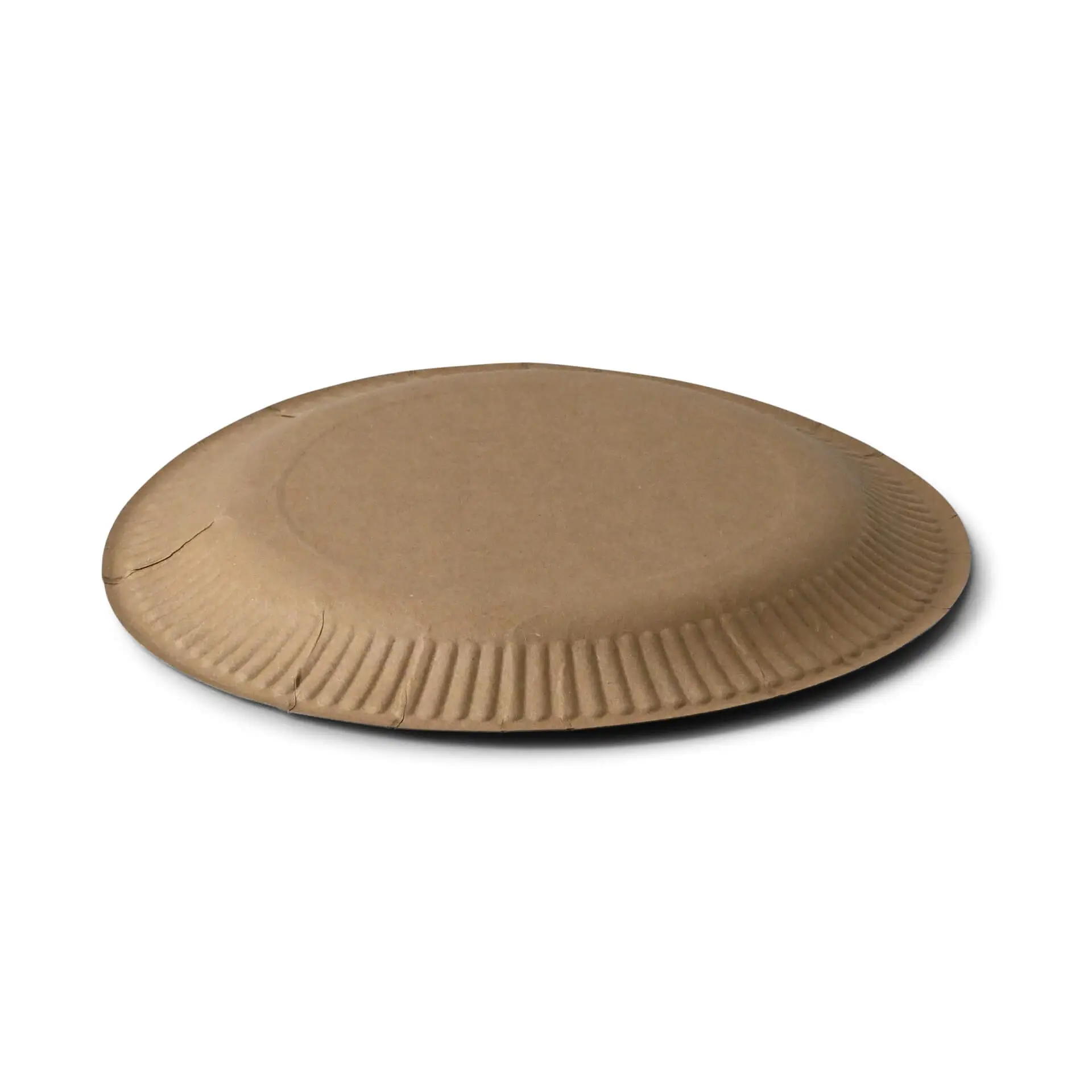 Paper plates Ø 23 cm, brown, round