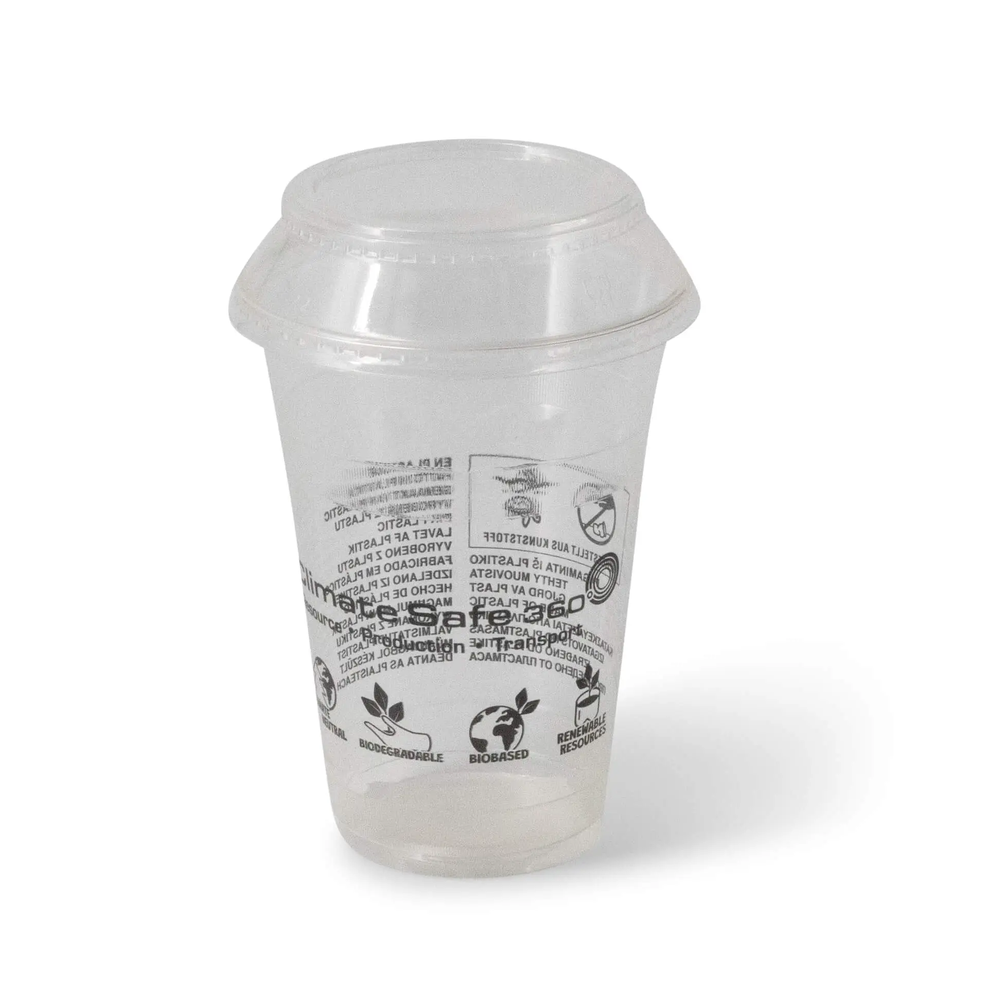 16 oz PLA smoothie cups, Ø 96 mm