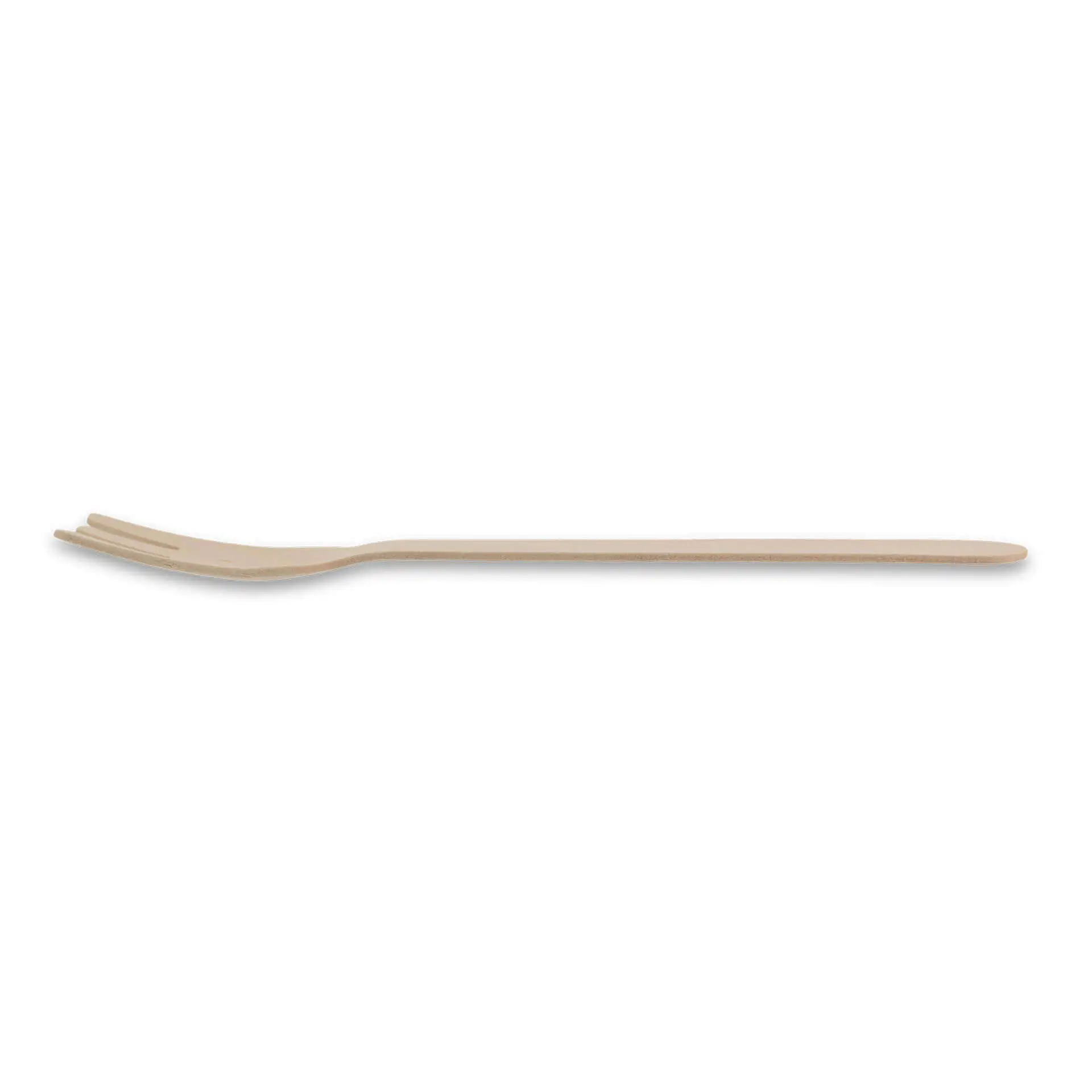 Wooden forks 14 cm, bio-coated