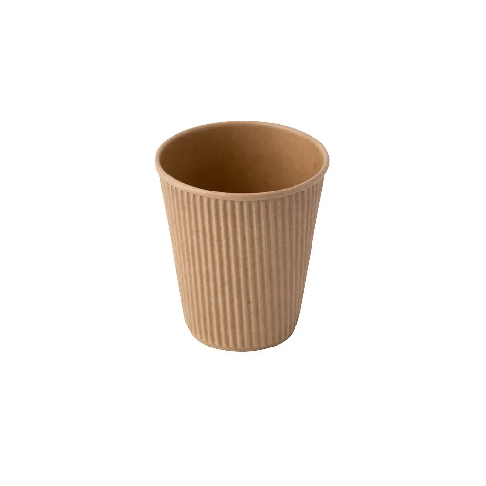 10 oz Ripple cups / Coffee cups, Ø 90 mm, kraft