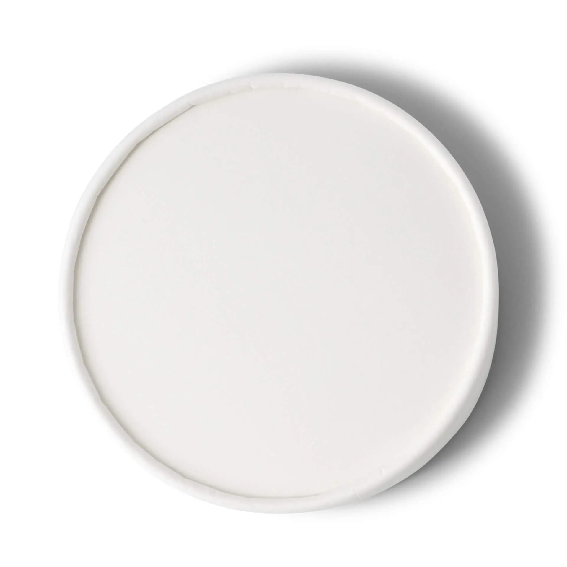 Cardboard lids (coated) Ø 92 mm, white (for ice cream cups)