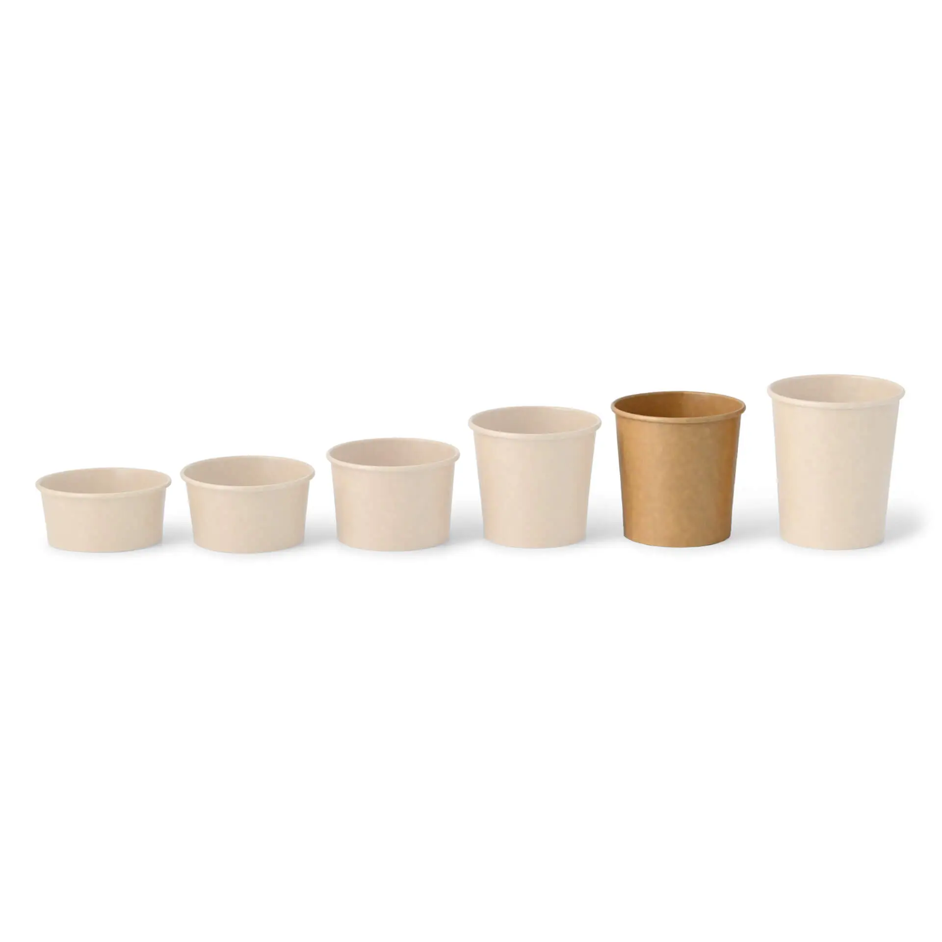 12 oz, max. 14 oz Paper-ice-cream cups XL, Ø 92 mm, brown