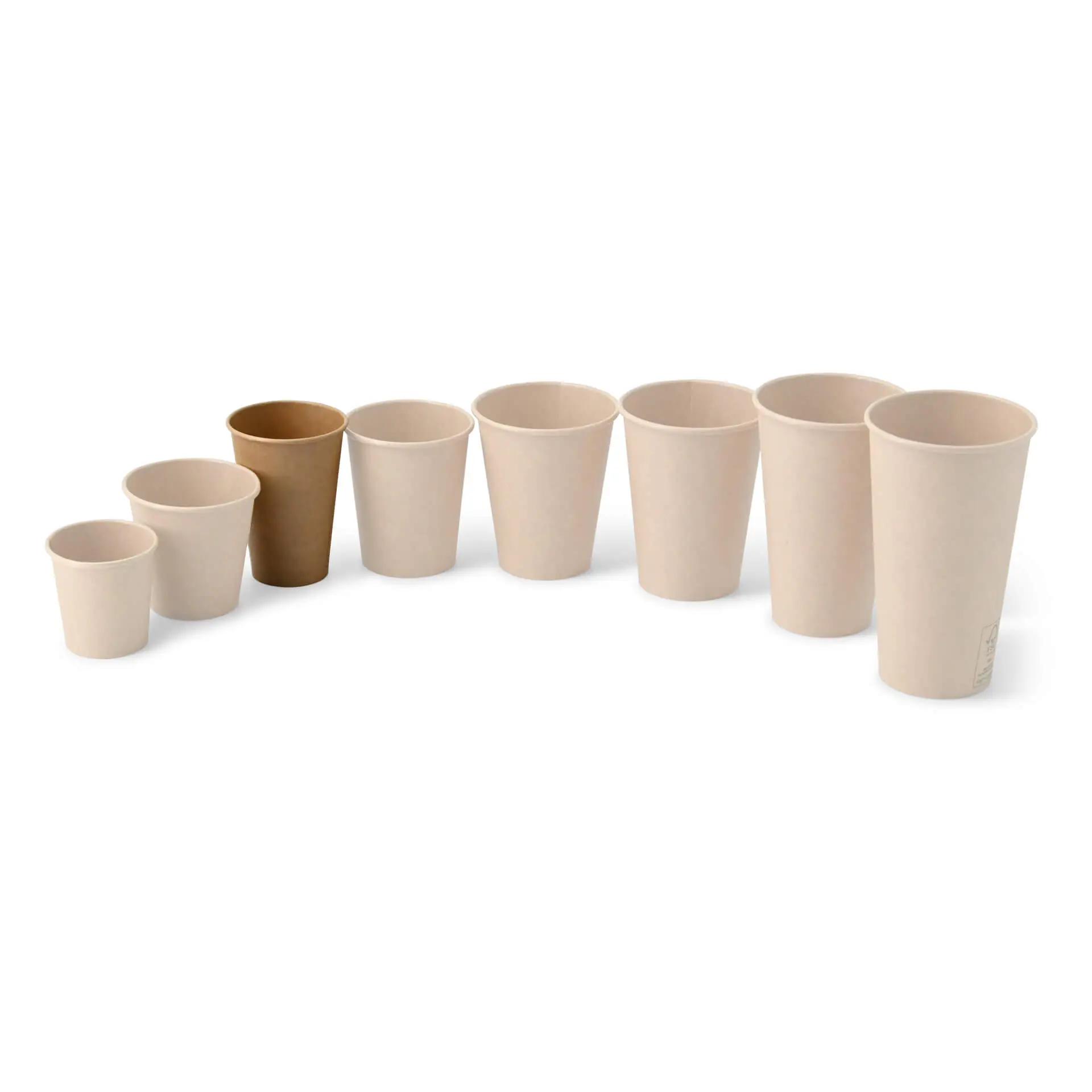 7,5 oz Vending machine Paper cups (coated), brown