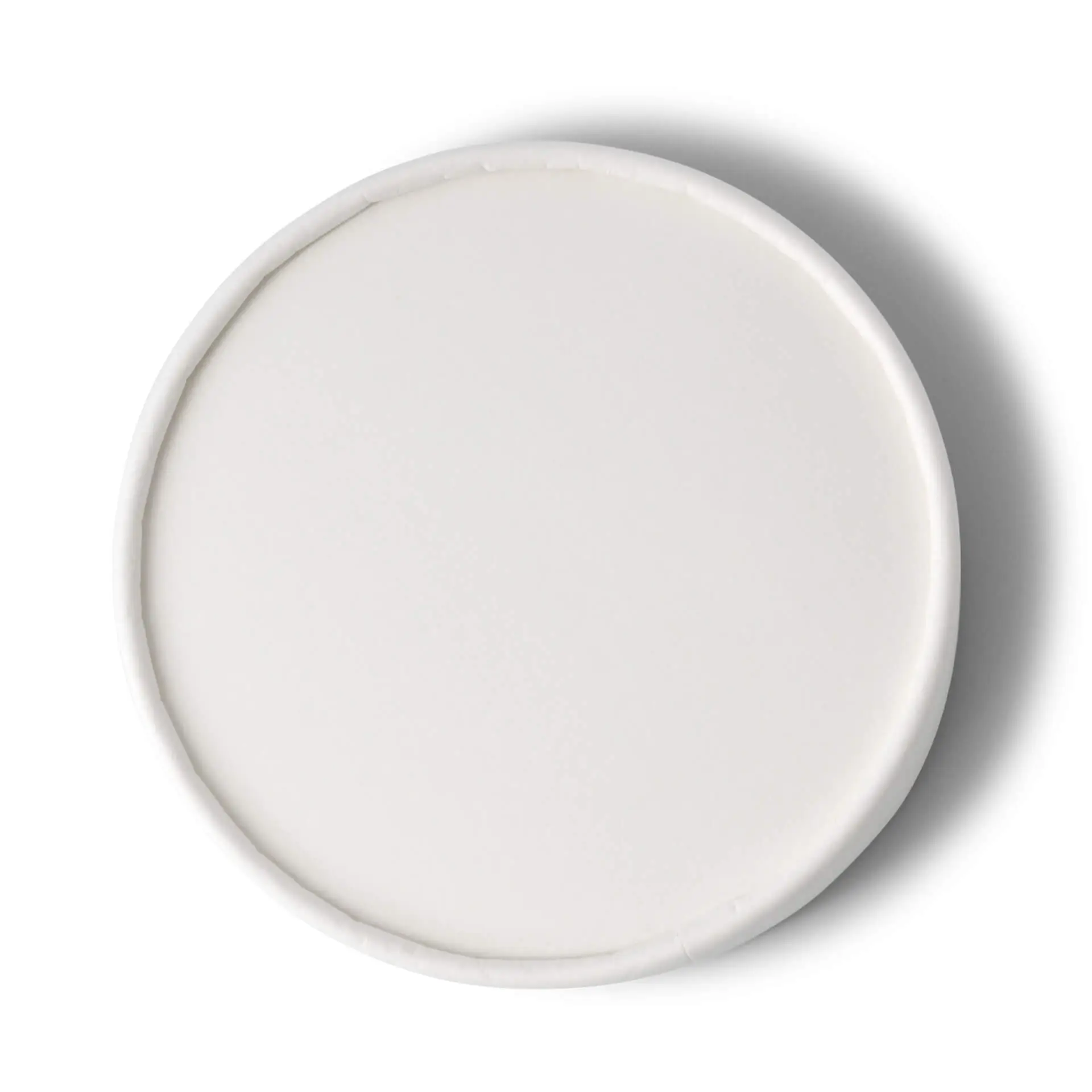 Cardboard-lids Ø 92 mm, white (for ice cream cups)