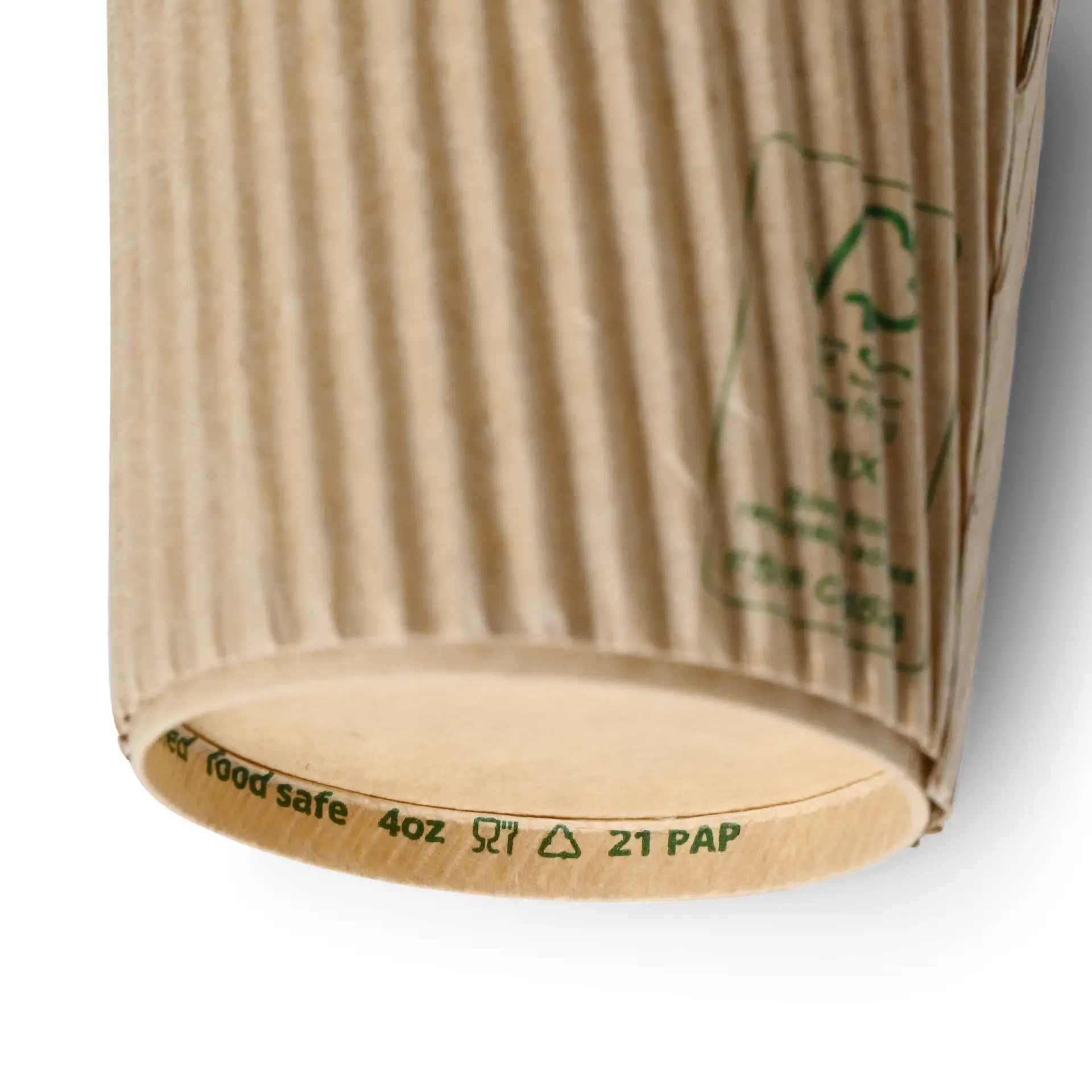 4 oz Ripple cups / Coffee cups, Ø 62 mm, kraft