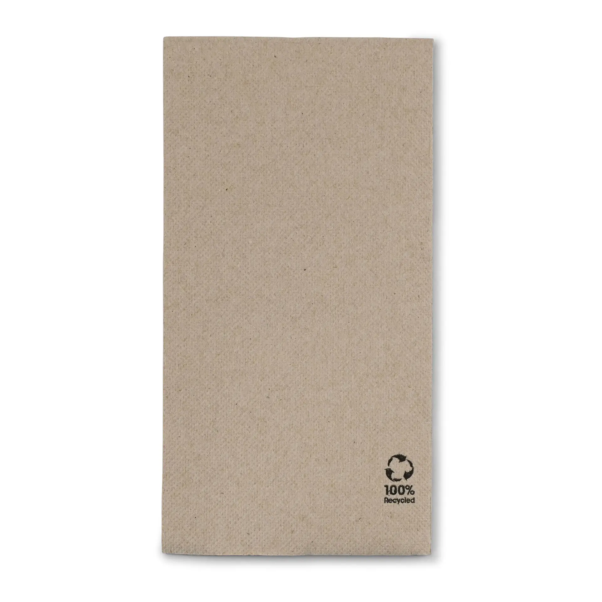 Napkins made of recycled paper (Premium) 40 x 40 cm, 2-ply, 1/8 fold, unbleached