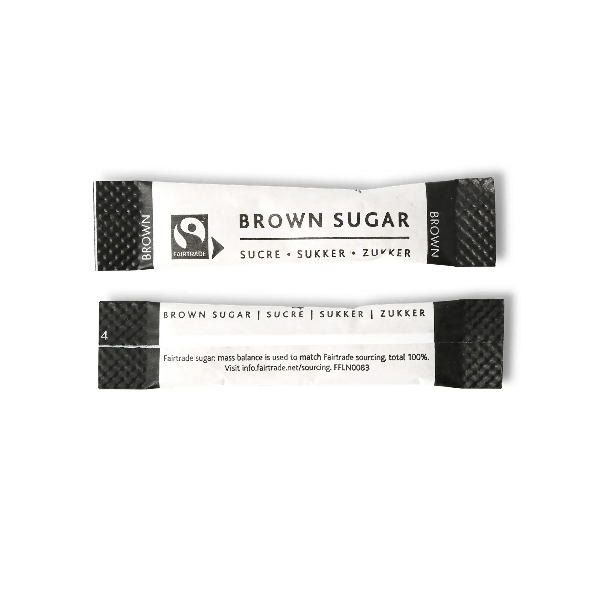 Fair trade sugar sticks, brown