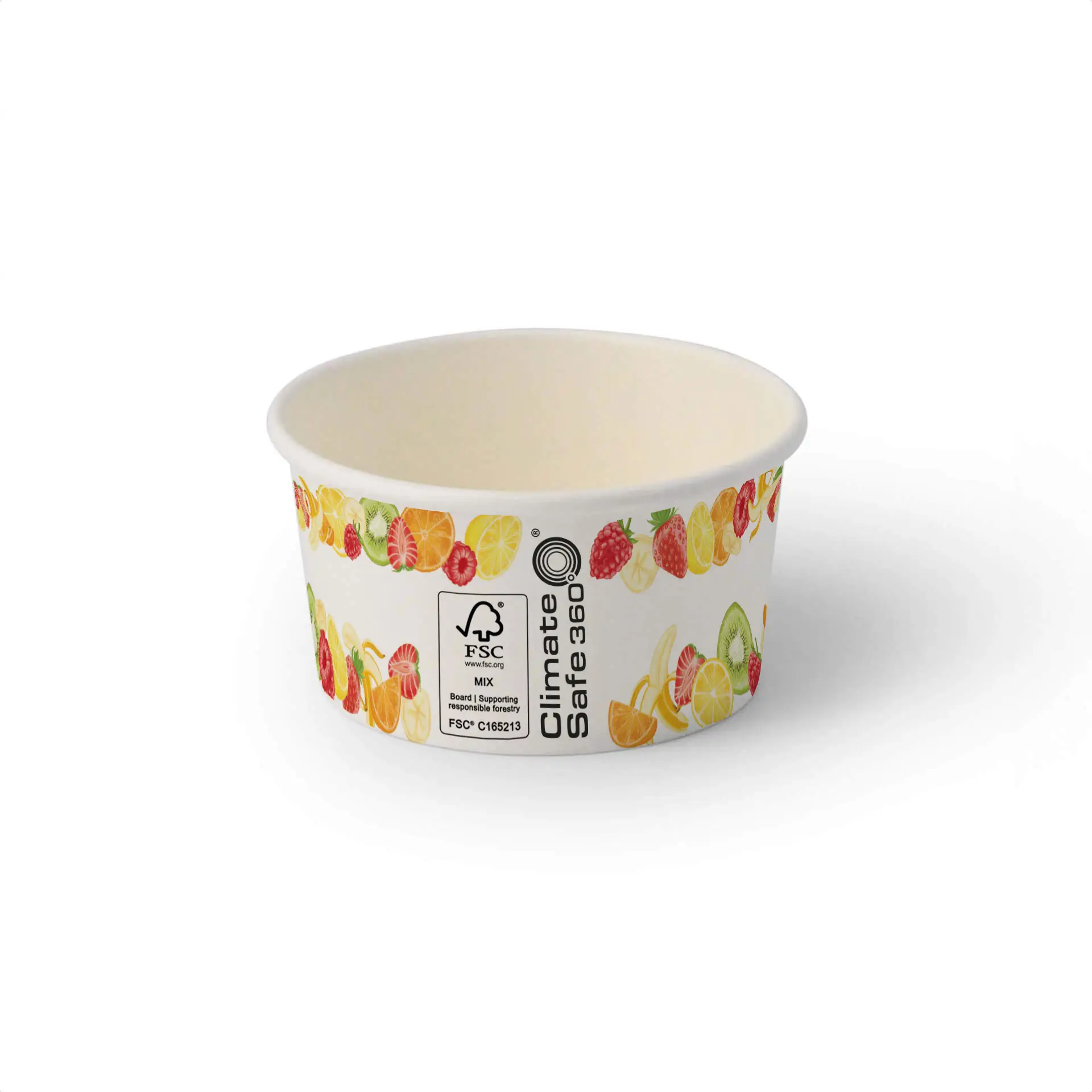 6 oz, max. 7.5 oz Paper cups ice cream XS (coated), Ø 92 mm, printed