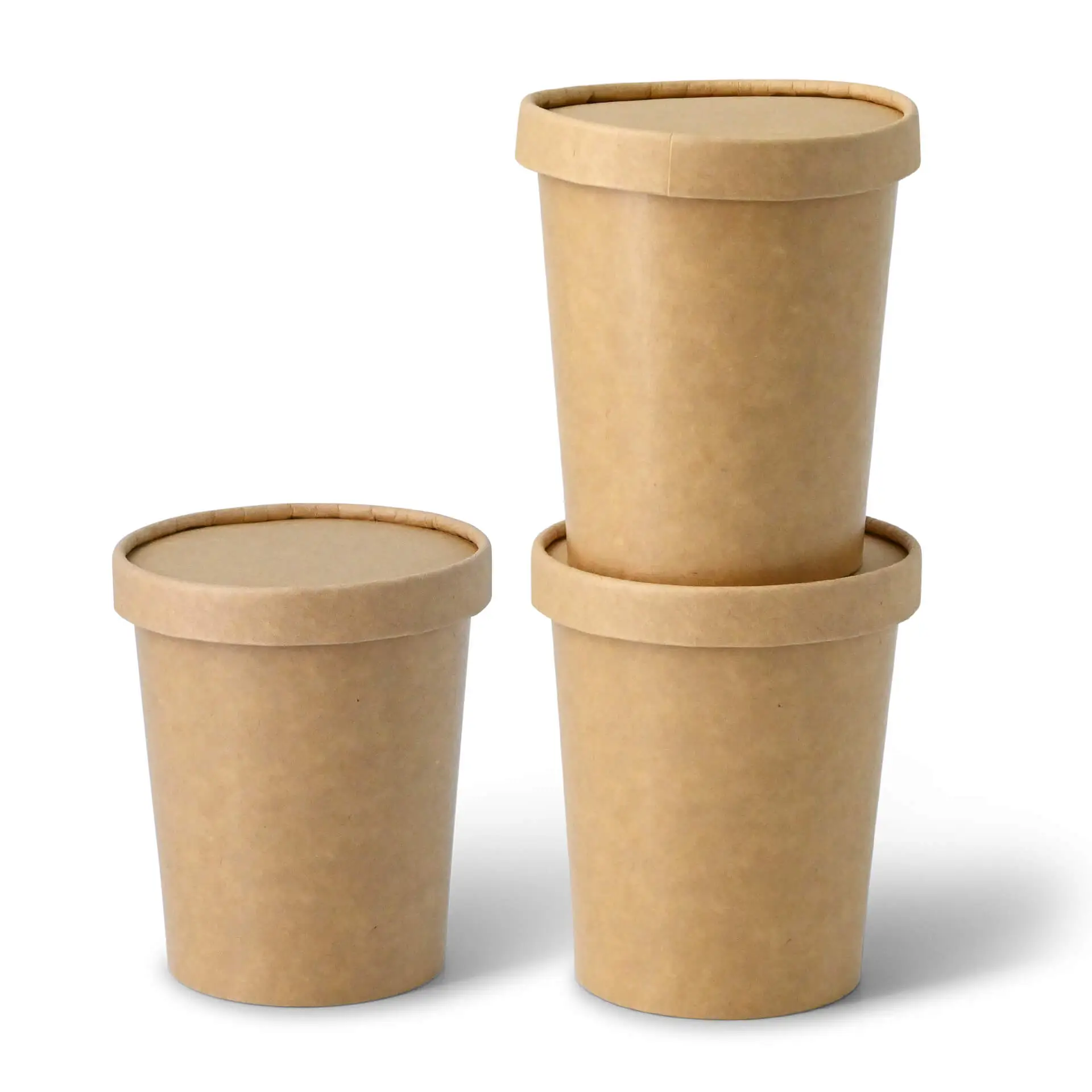 16 oz Paper-ice-cream cups XXL, Ø 92 mm, brown