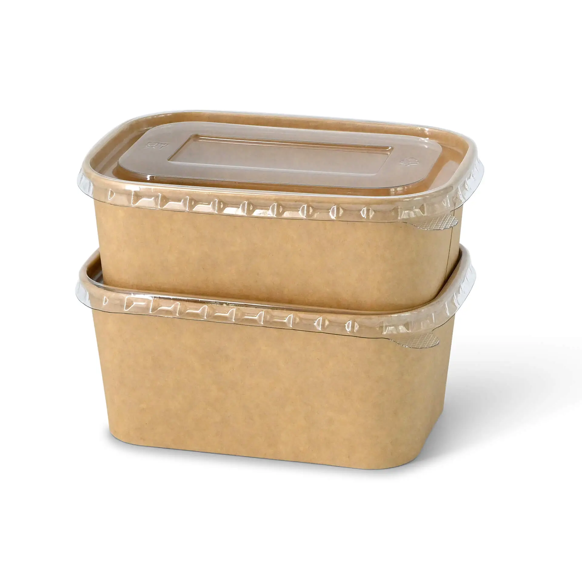 rPET-lids 17,5 x 12,5 cm, clear, rectangular