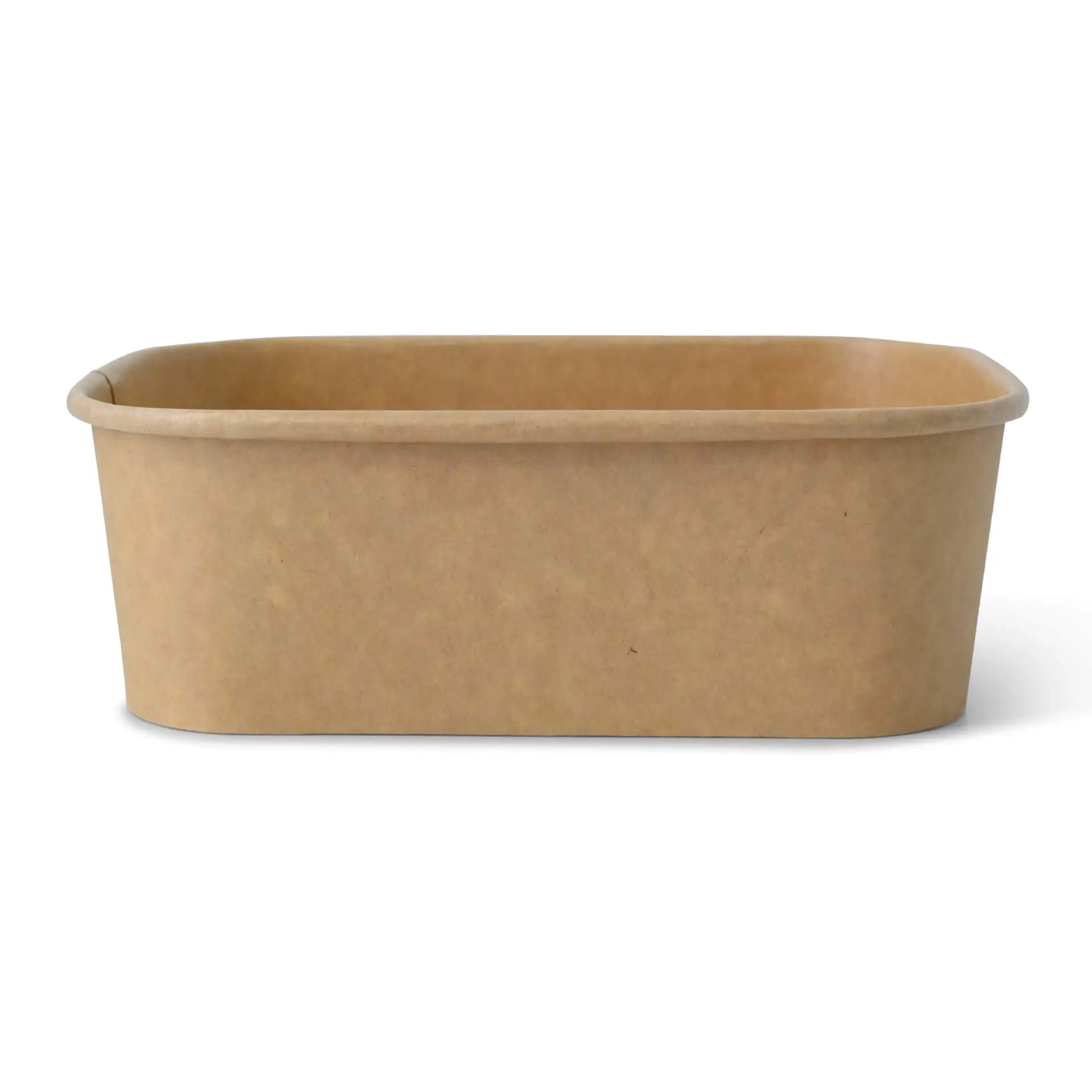 Cardboard-bowls 750 ml, 17,5 x 12,5 x 5,5 cm, brown, rectangular