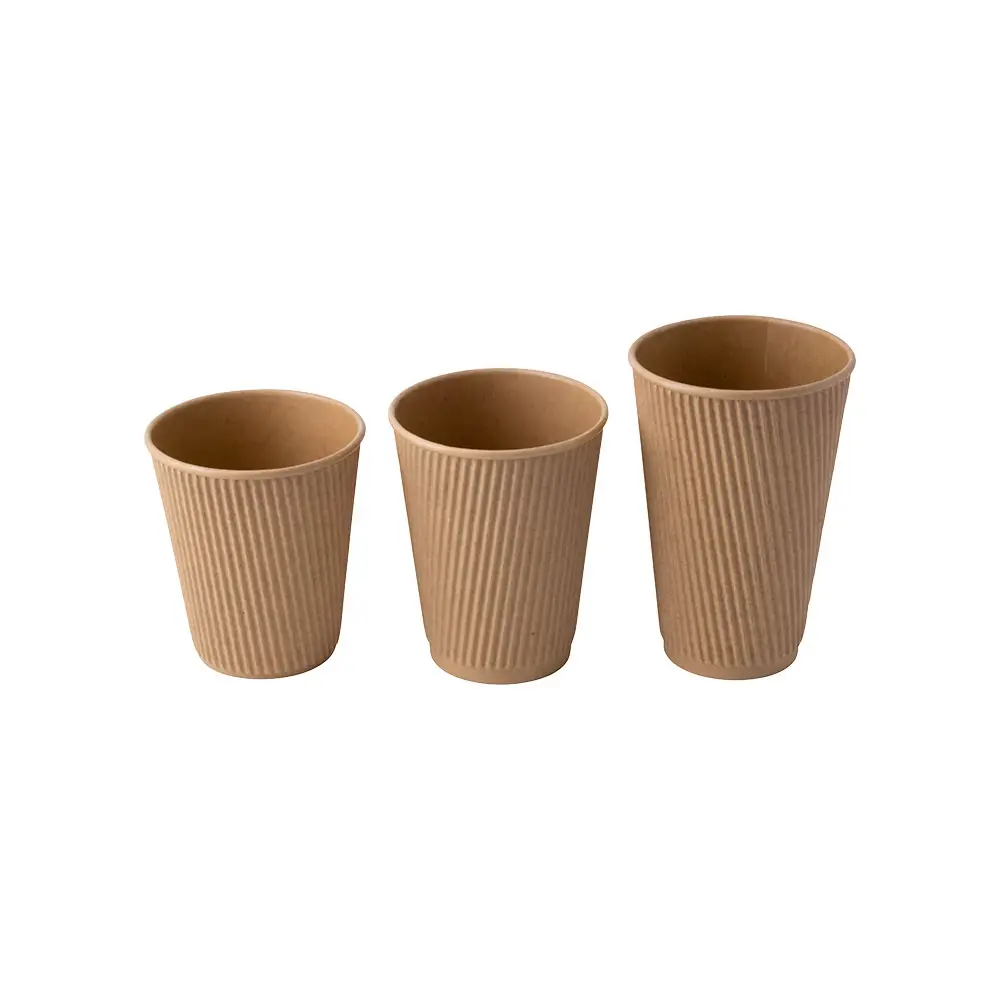 4 oz Ripple cups / Coffee cups, Ø 62 mm, kraft