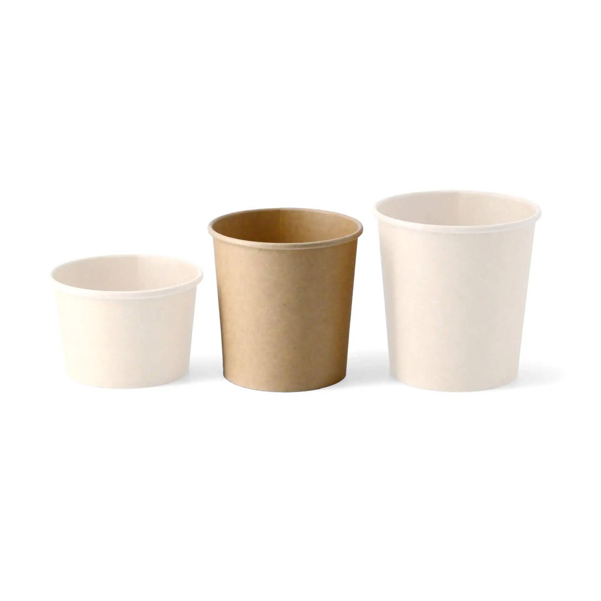 Soup cup to go made of cardboard 300 ml / 12 oz, Ø 90 mm, brown