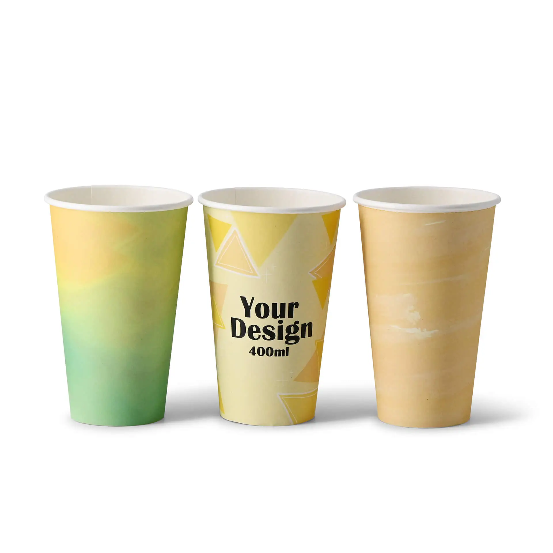 Printed take away coffee cups 16 oz, matt