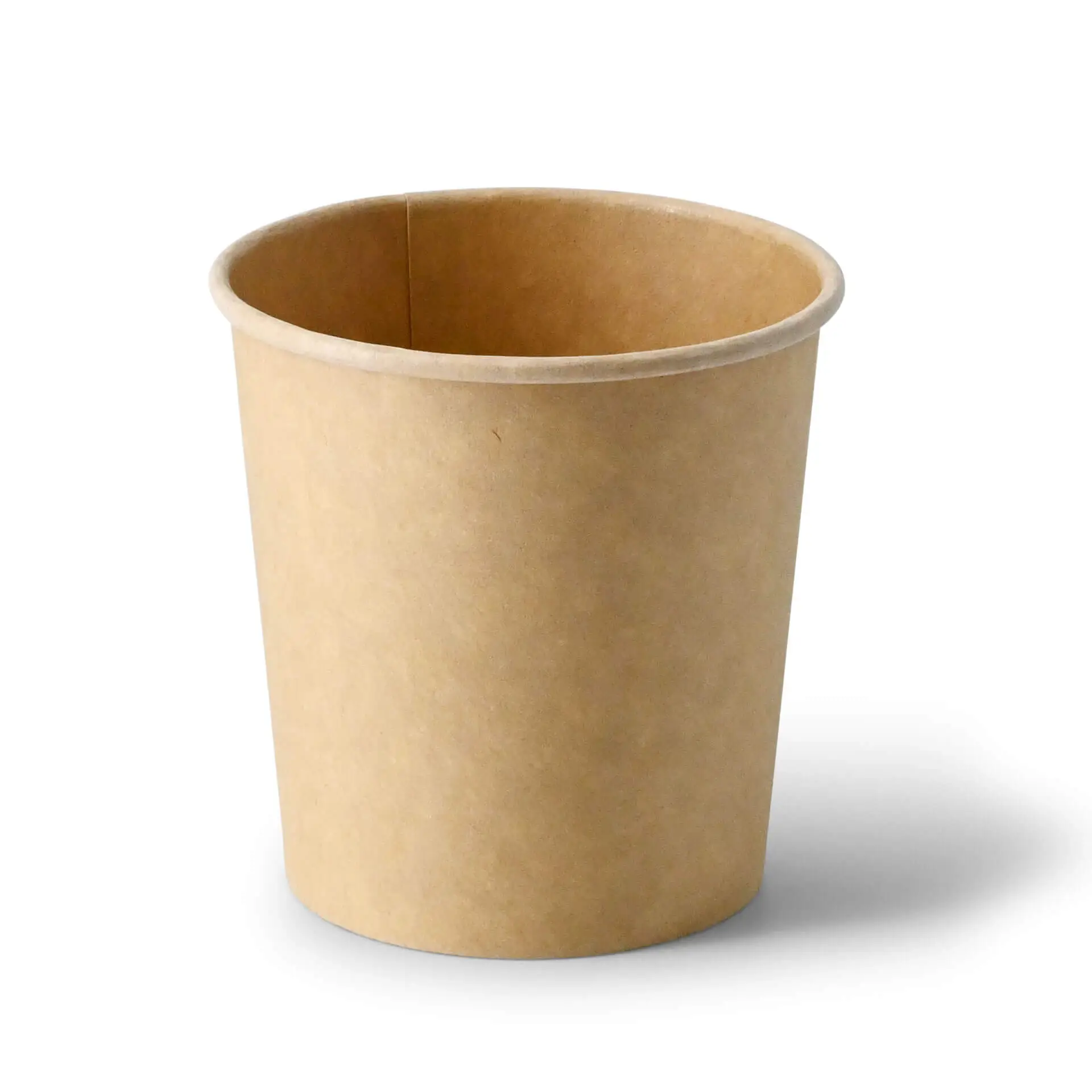 Soup cup to go made of cardboard (Premium) 16 oz, Ø 95 mm, brown