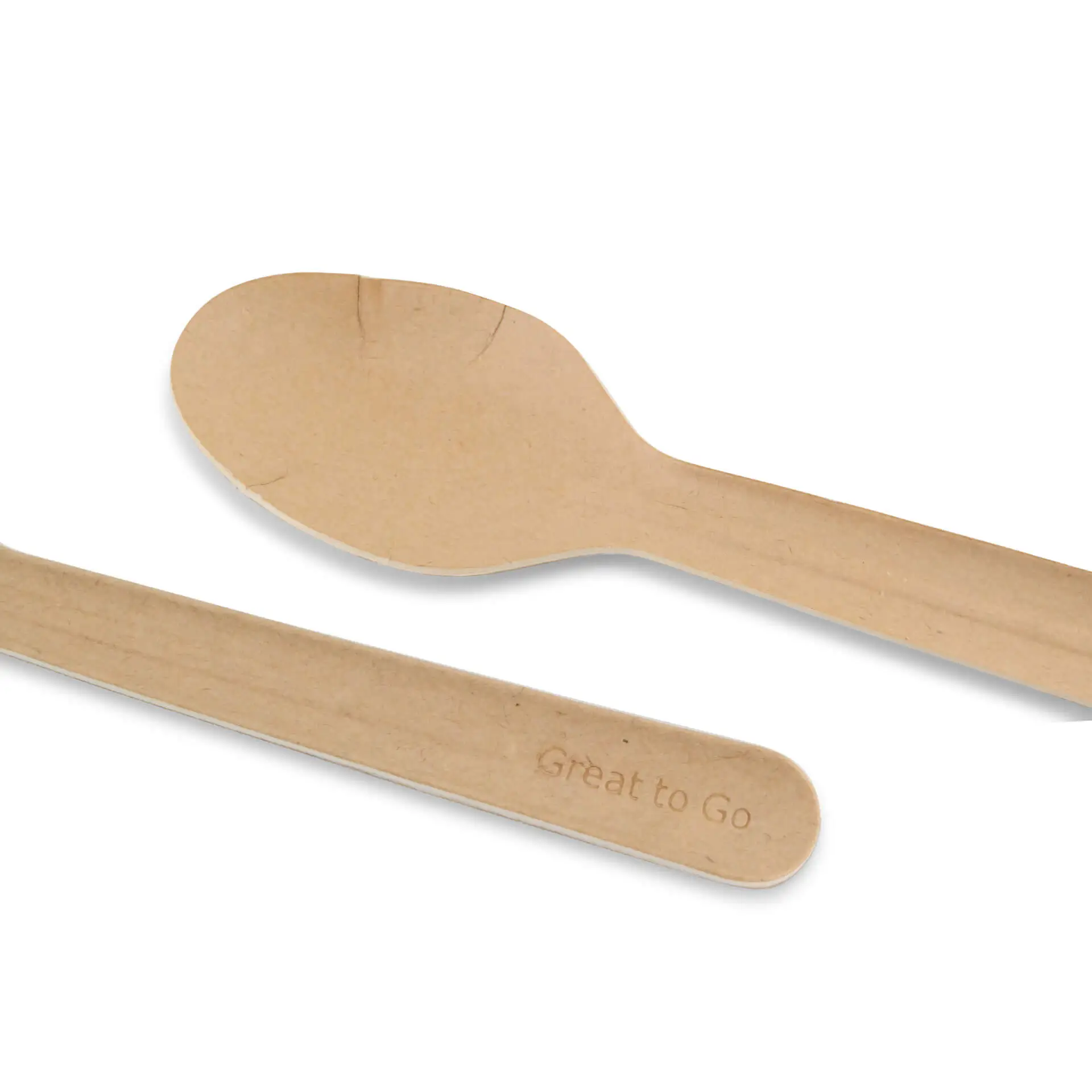 Paper spoons 16,5 cm, kraft