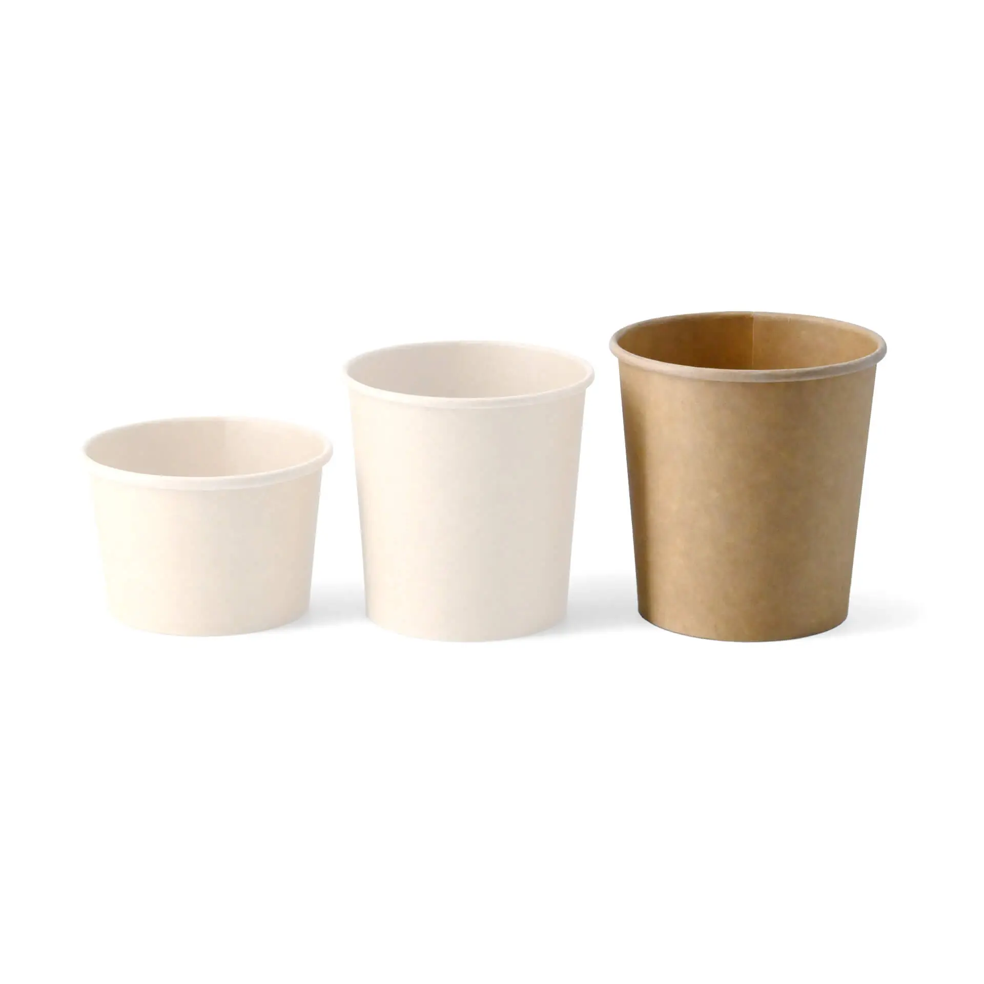 Soup cup to go made of cardboard (Premium) 16 oz, Ø 95 mm, brown