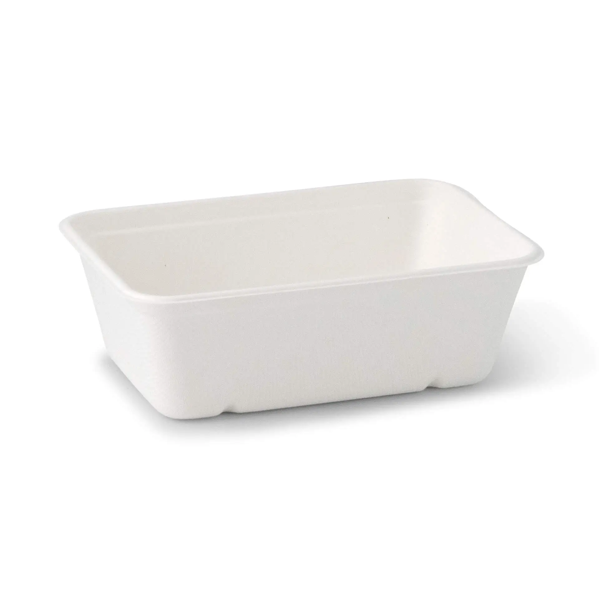 Sugarcane-bowls  17 x 12 x 6 cm, 650 ml, rectangular