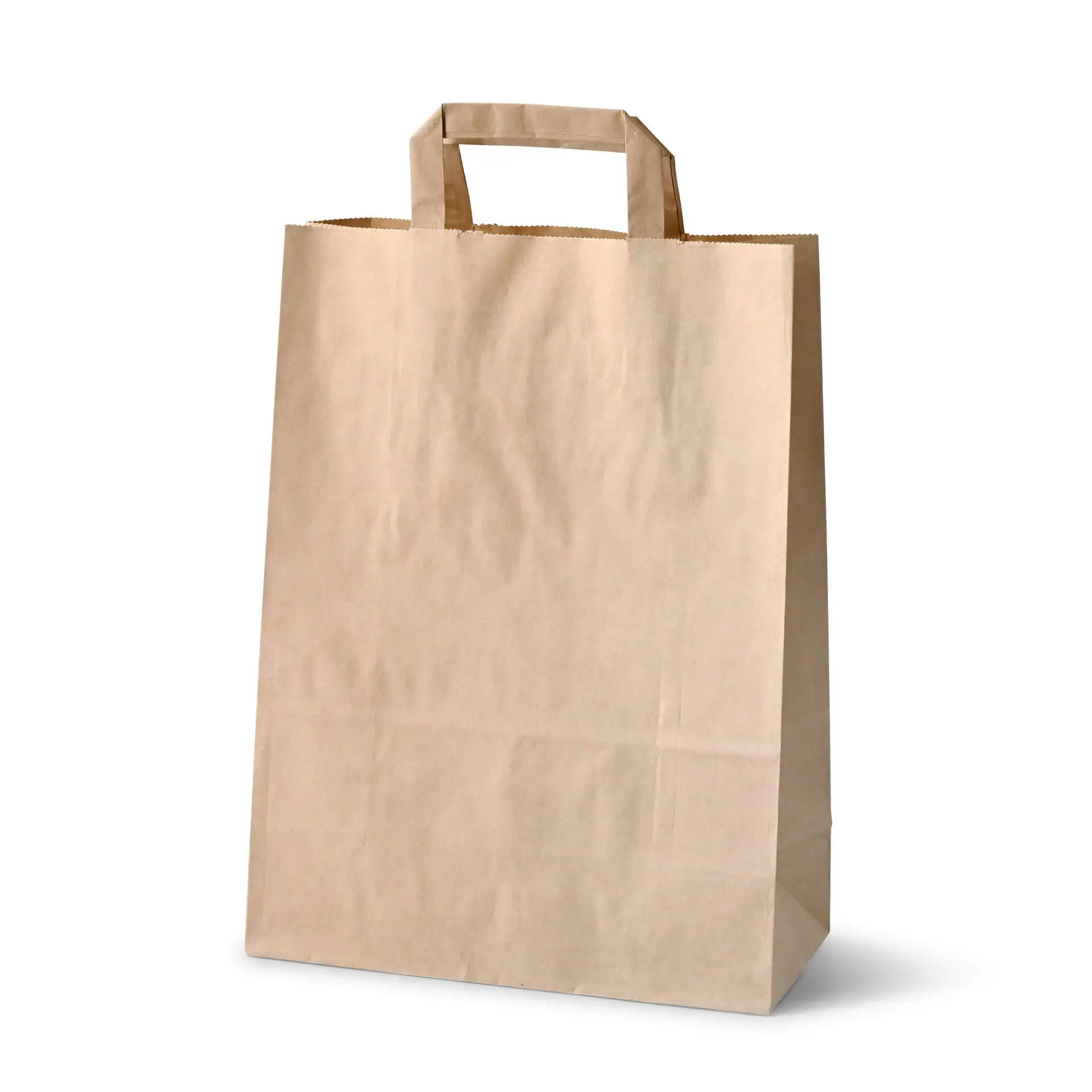 Recycling paper-carrier bags L, 26 x 12 x 35 cm, brown